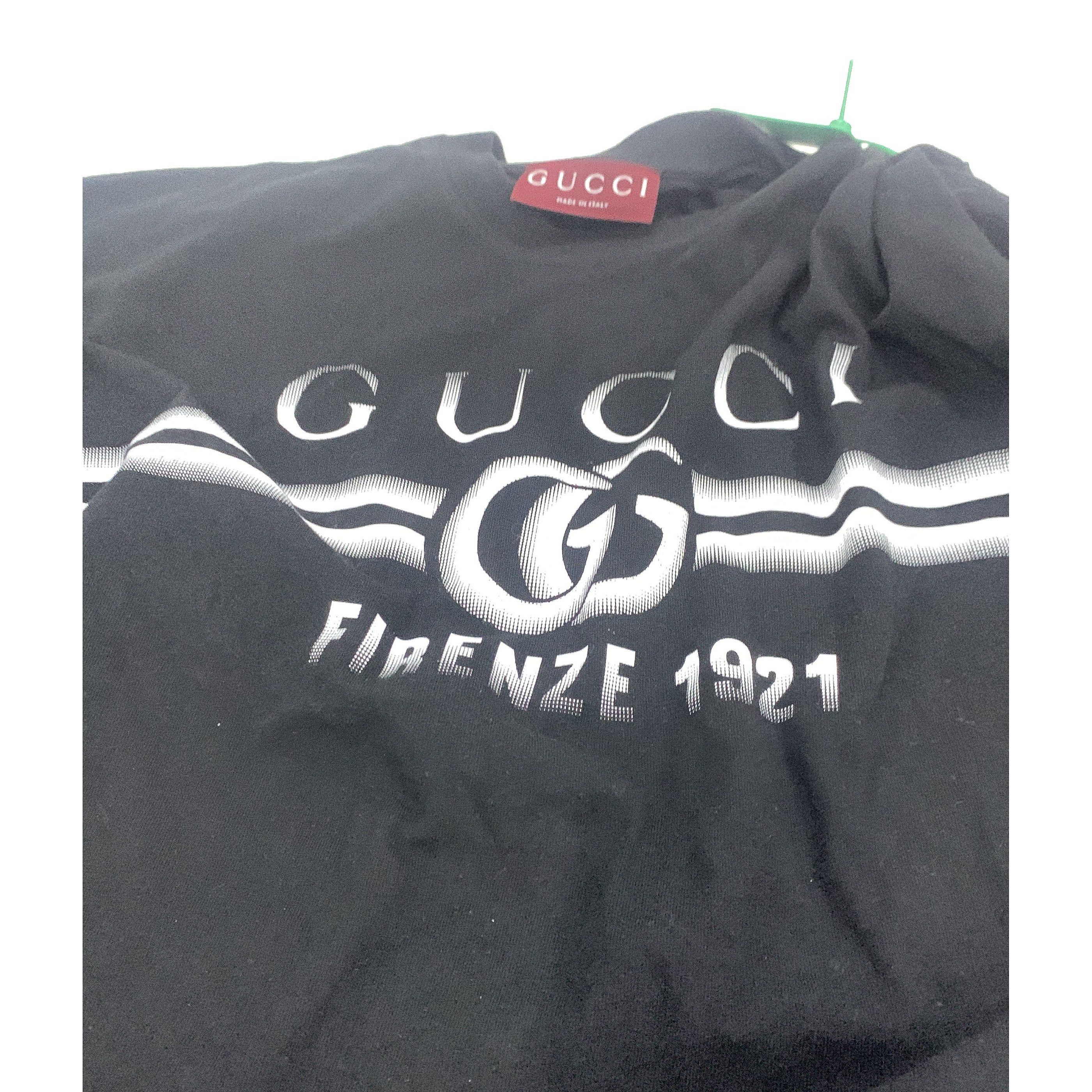 Gucci Gucci Firenze 1921 Logo T-Shirt Black Size S Size US S / EU 44-46 / 1 - 4 Thumbnail