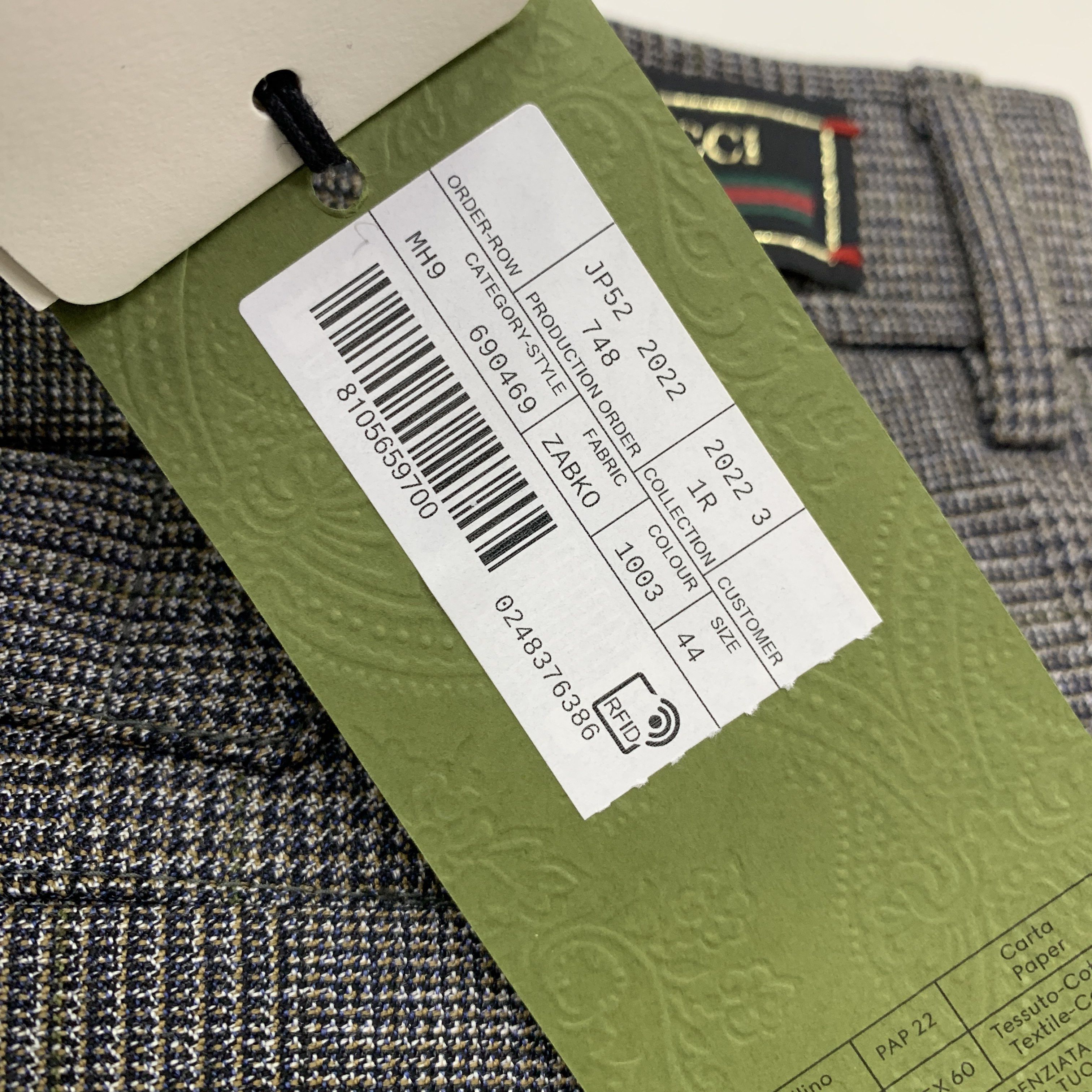 Gucci Gucci Plaid Wool Casual Pants Size 28 Size US 28 / EU 44 - 2 Thumbnail