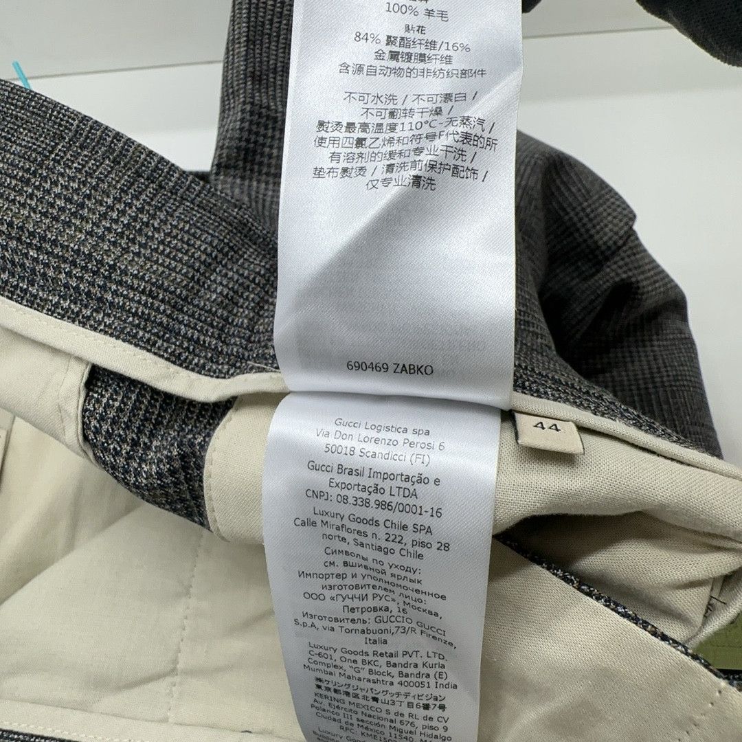 Gucci Gucci Plaid Wool Trousers 44 Size US 28 / EU 44 - 2 Thumbnail