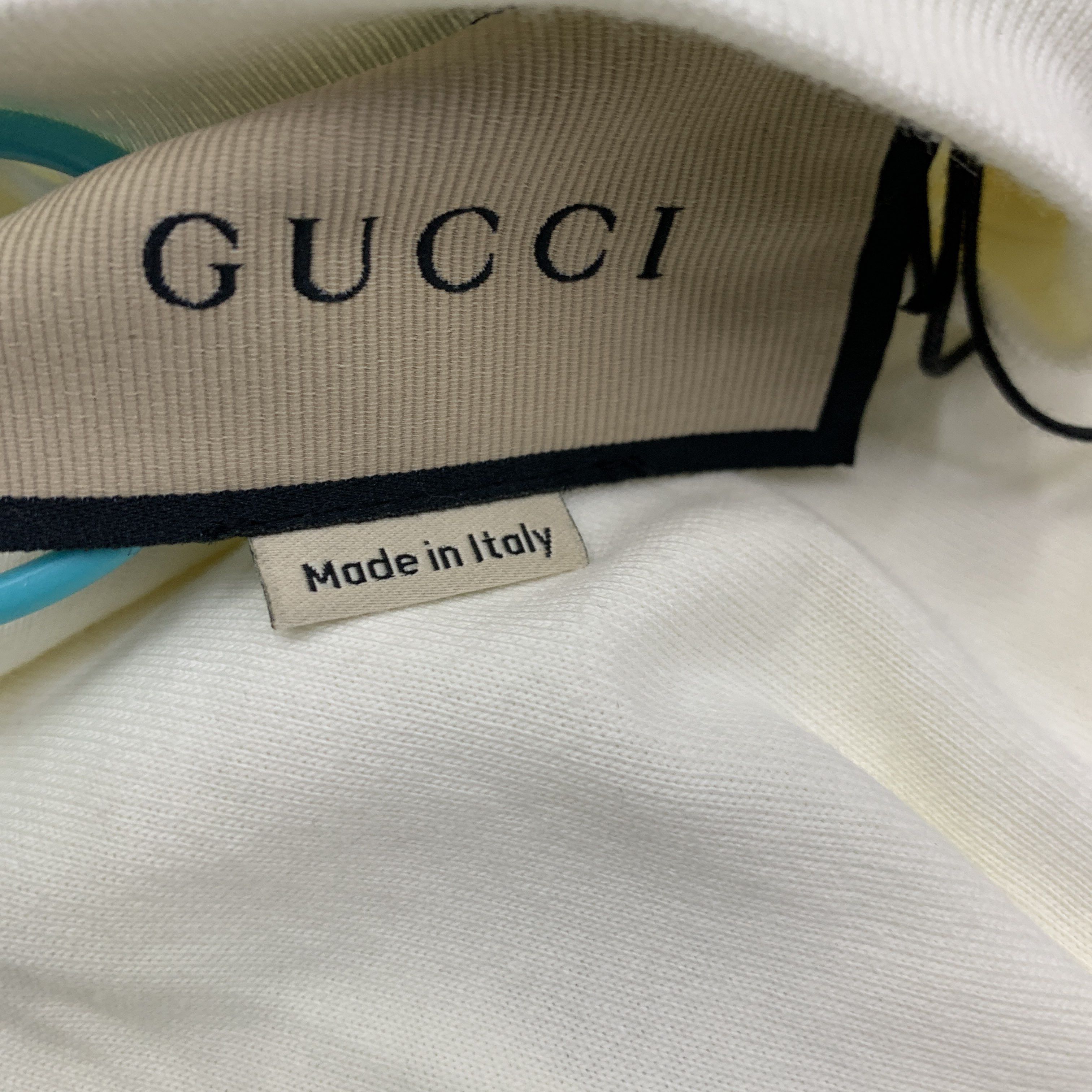 Gucci Gucci Lido Graphic T-Shirt White Size L Size US L / EU 52-54 / 3 - 3 Thumbnail