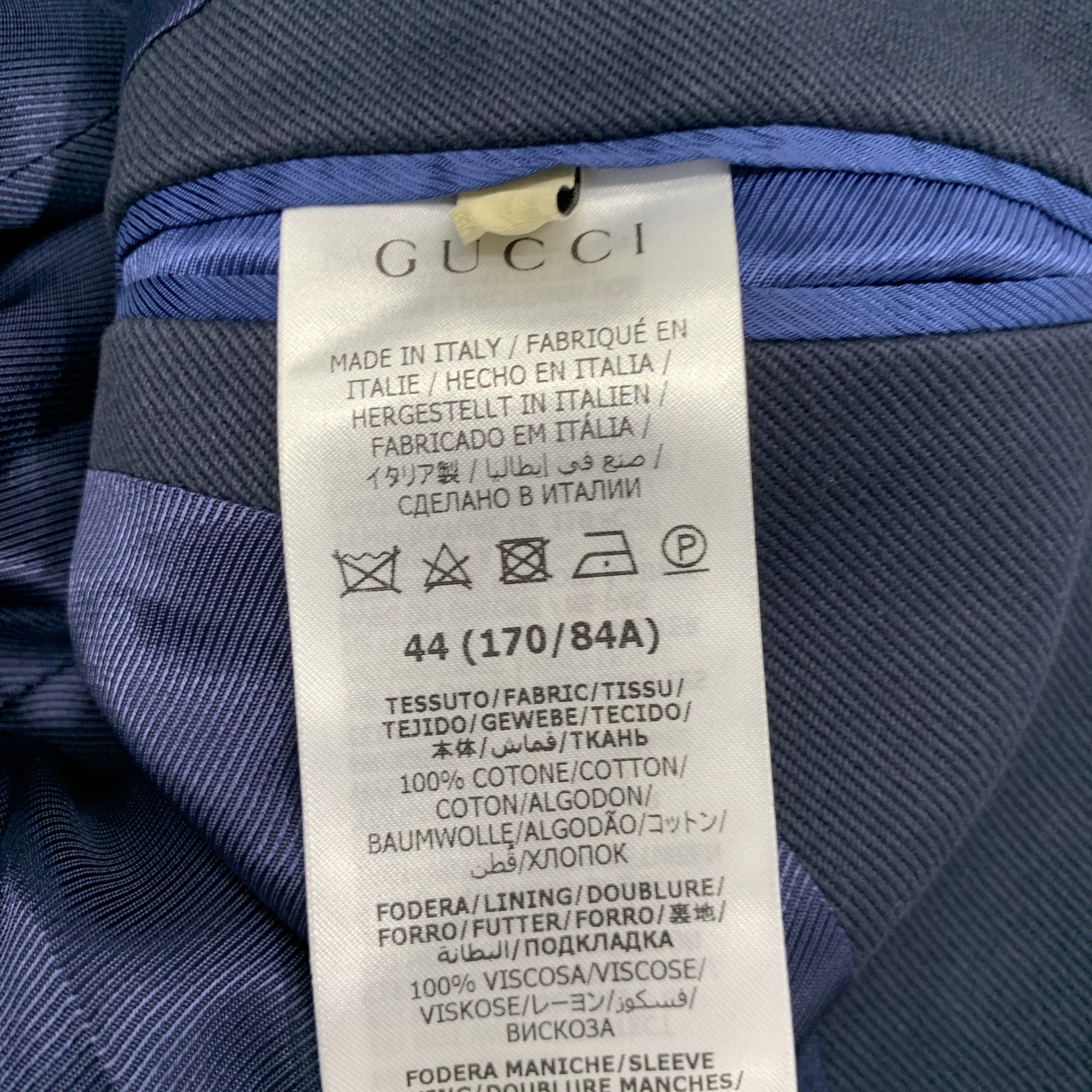 Gucci Gucci Navy Double-Breasted Blazer Size 34R Size 34R - 6 Thumbnail