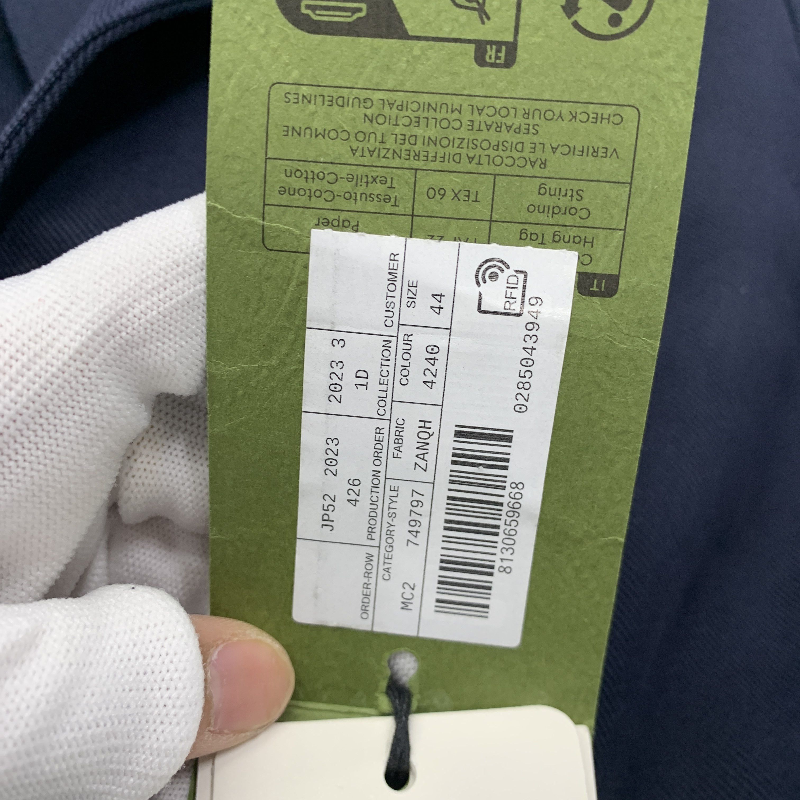 Gucci Gucci Navy Double-Breasted Blazer Size 34R Size 34R - 3 Thumbnail