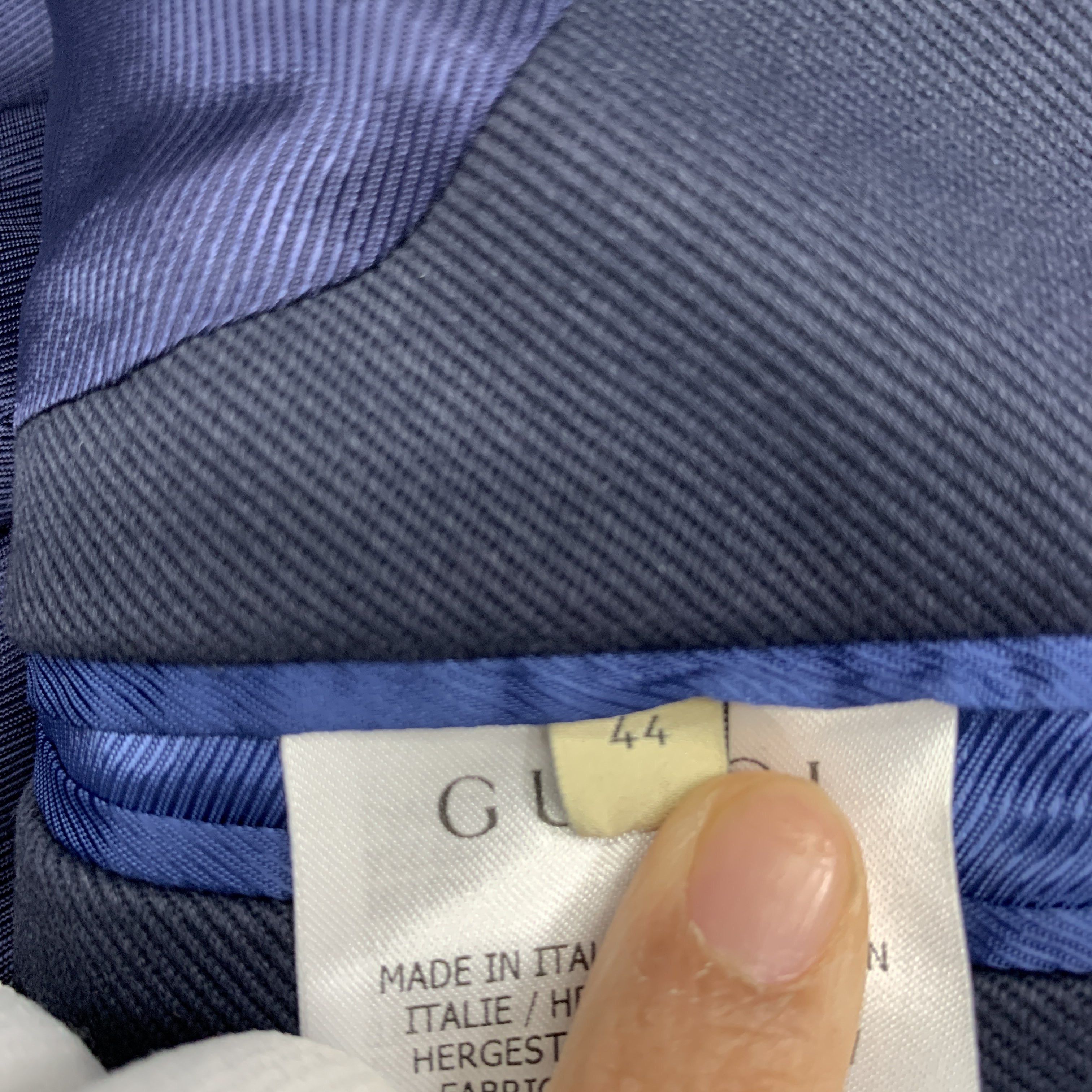 Gucci Gucci Navy Double-Breasted Blazer Size 34R Size 34R - 5 Thumbnail