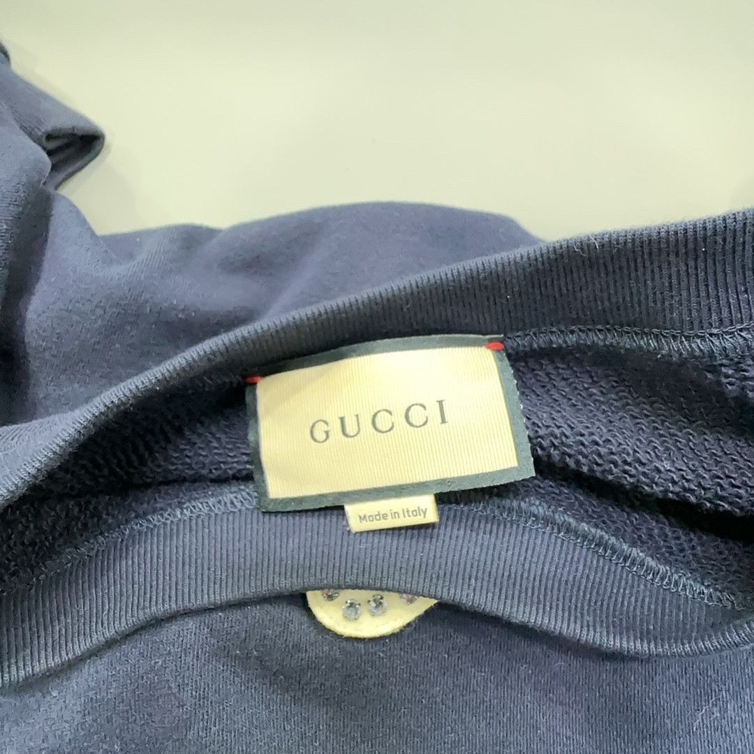 Gucci Gucci Rhinestone Cat Logo Sweatshirt M Size M / US 6-8 / IT 42-44 - 3 Thumbnail