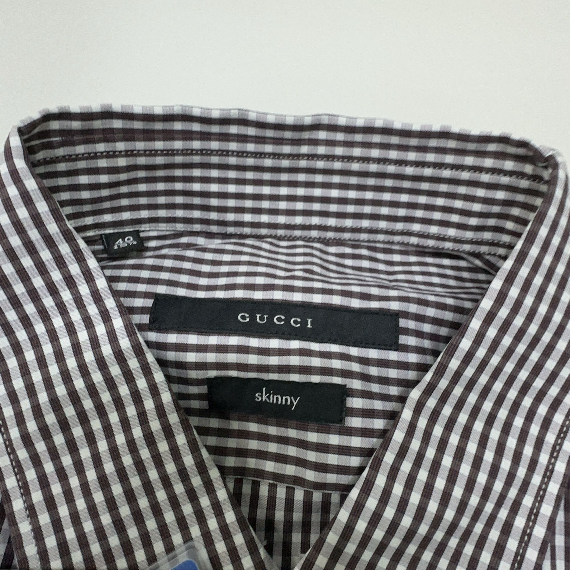 Gucci Gucci Gingham Check Shirt Size 40 Size US XXS / EU 40 - 5 Thumbnail