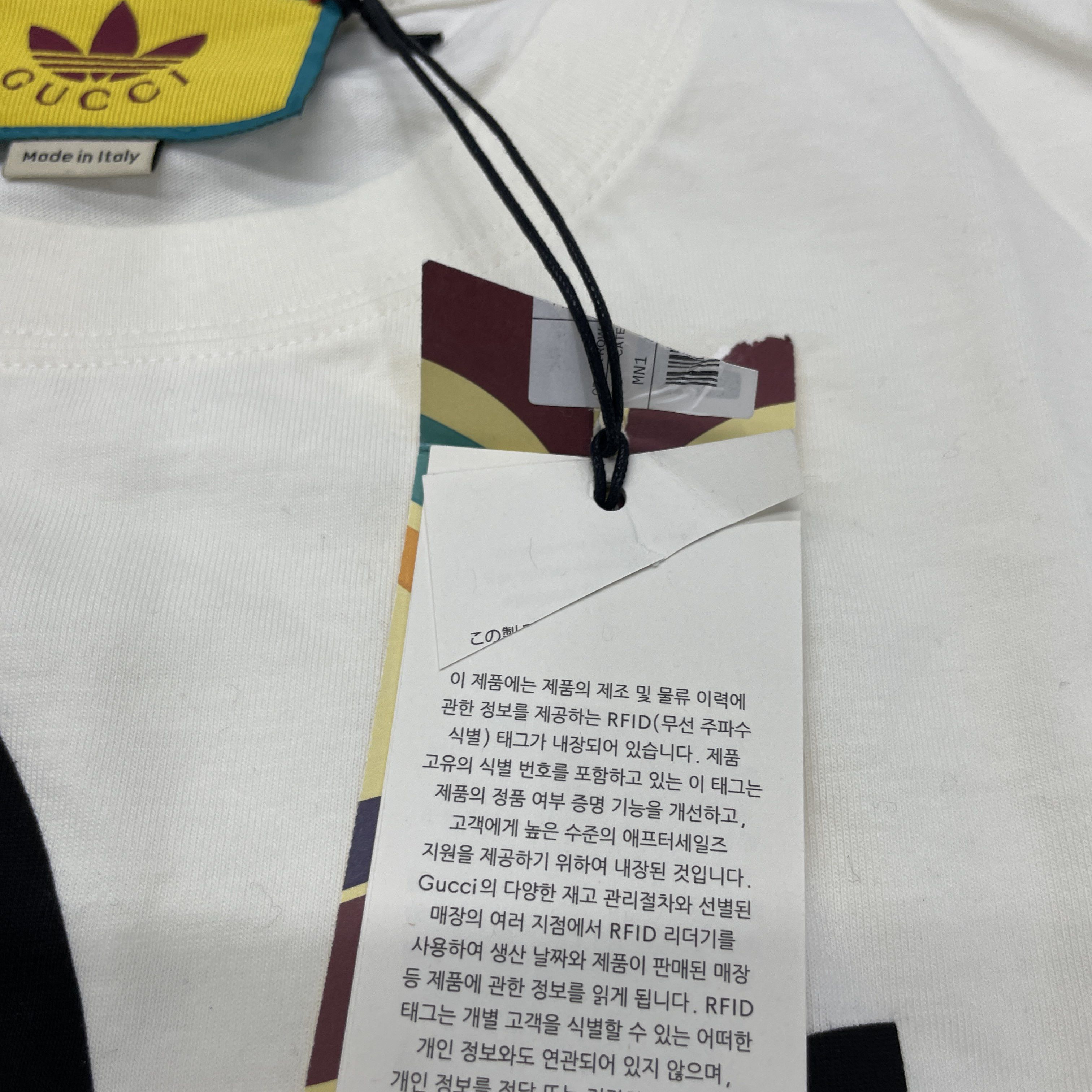 Gucci Gucci x Adidas Logo T-Shirt Size M Size US M / EU 48-50 / 2 - 5 Thumbnail