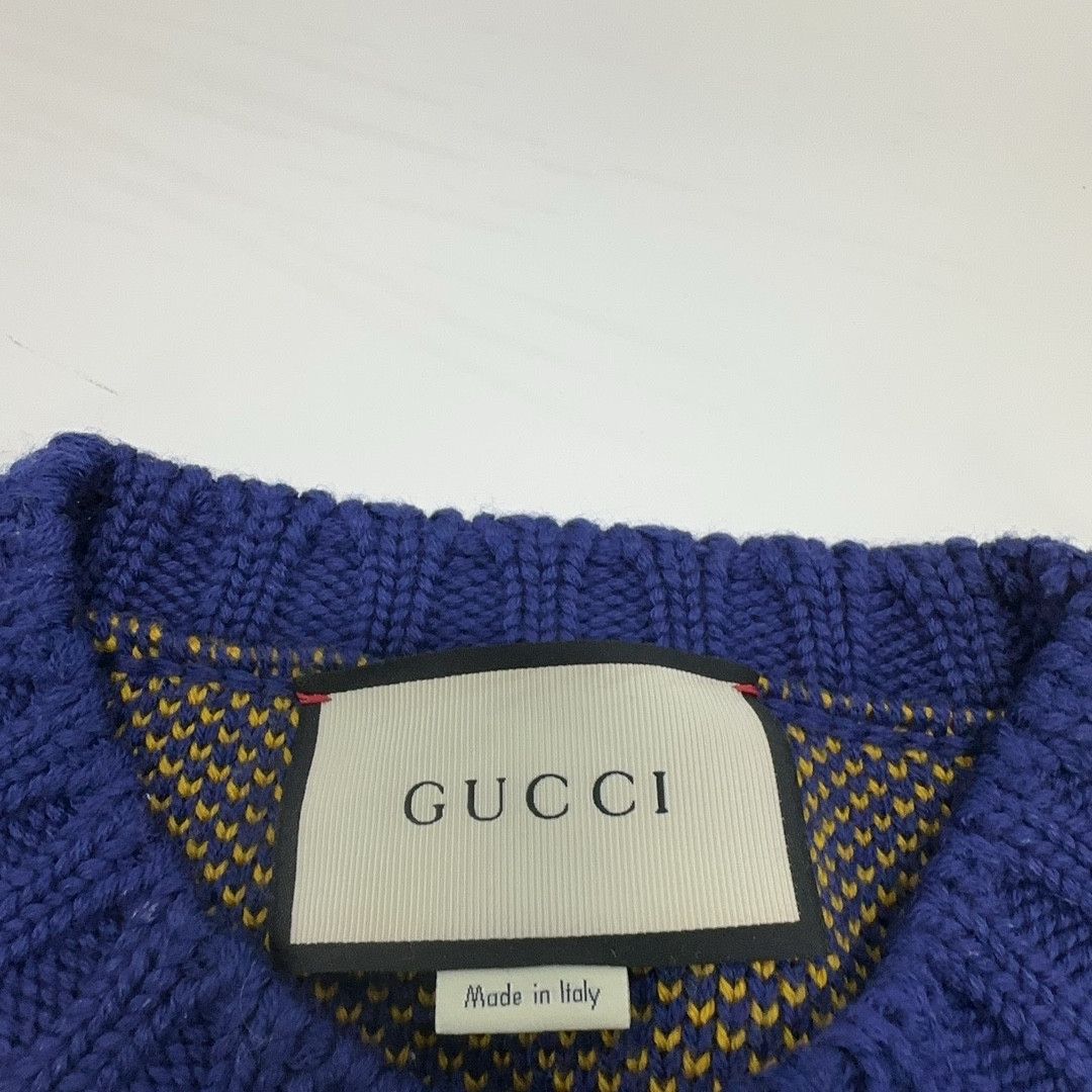 Gucci Gucci Bear Pattern Knit Sweater XL Size US XL / EU 56 / 4 - 7 Thumbnail