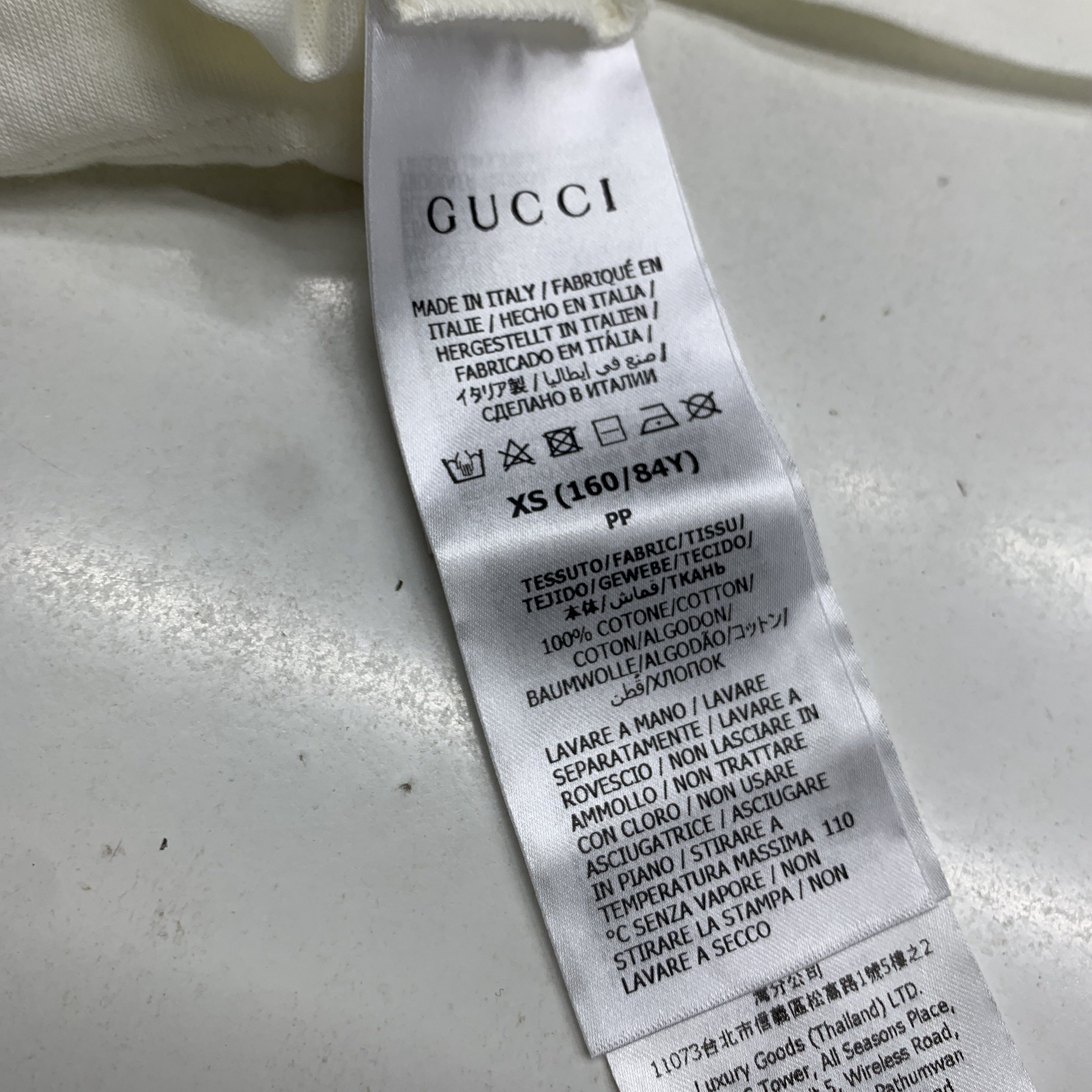 Gucci Gucci 1921 Logo Cotton T-Shirt Size XS Size XS / US 0-2 / IT 36-38 - 3 Thumbnail