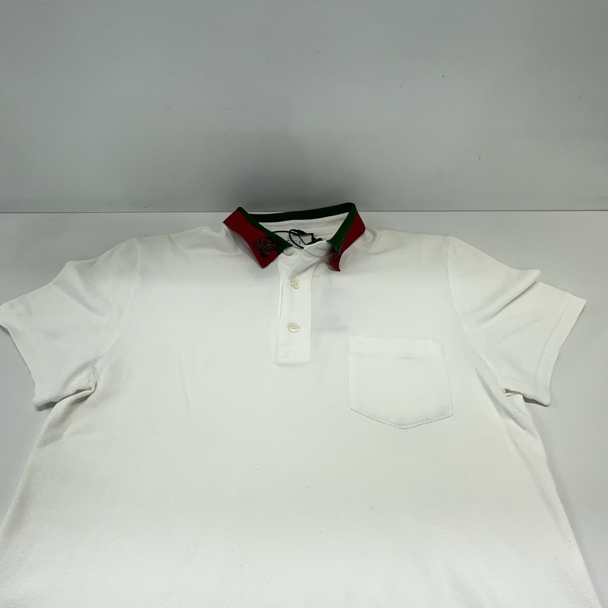 Gucci Gucci Bee Collar Polo Shirt Size M Size US M / EU 48-50 / 2 - 6 Thumbnail