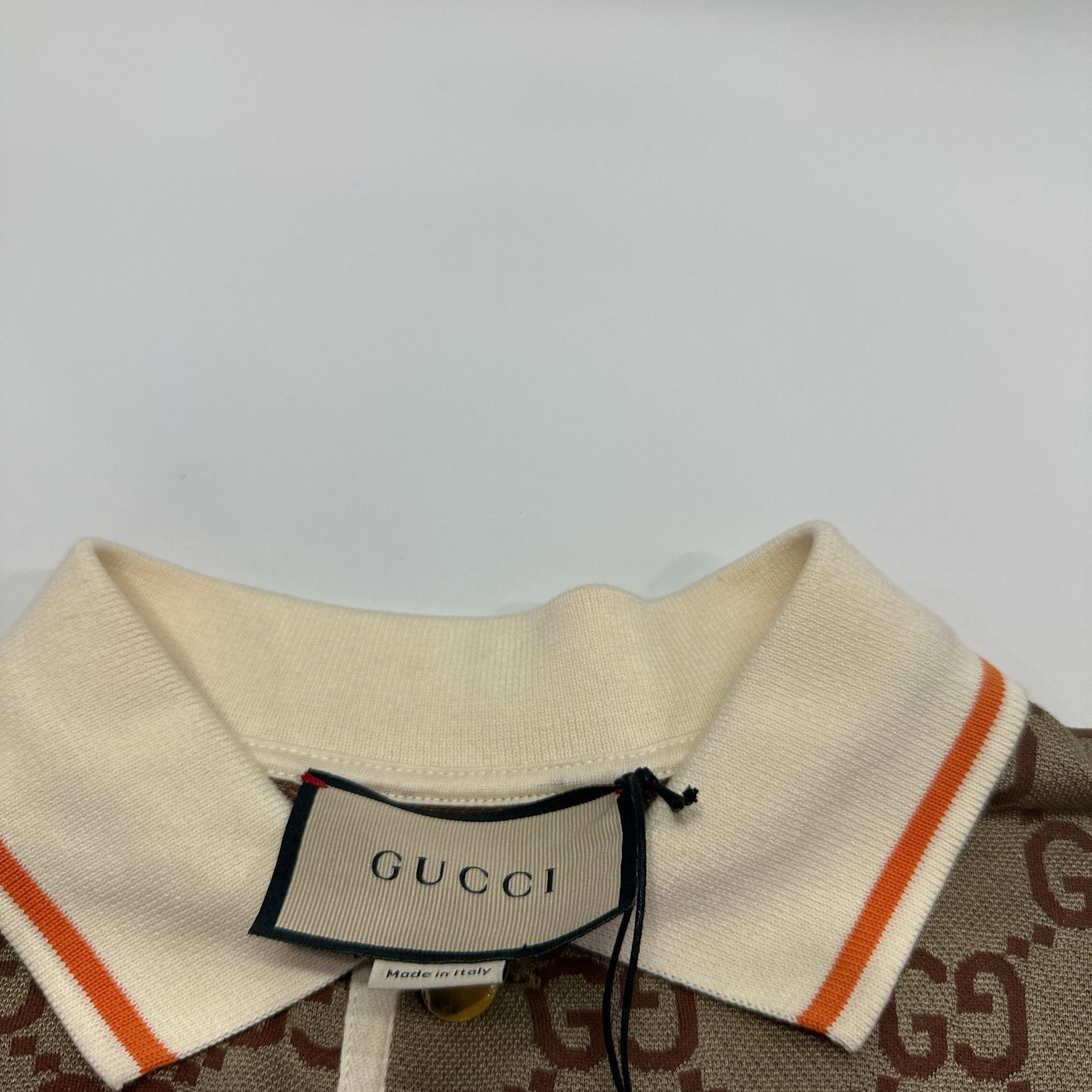 Gucci Gucci GG Logo Knit Polo Shirt Size M Size US M / EU 48-50 / 2 - 3 Thumbnail