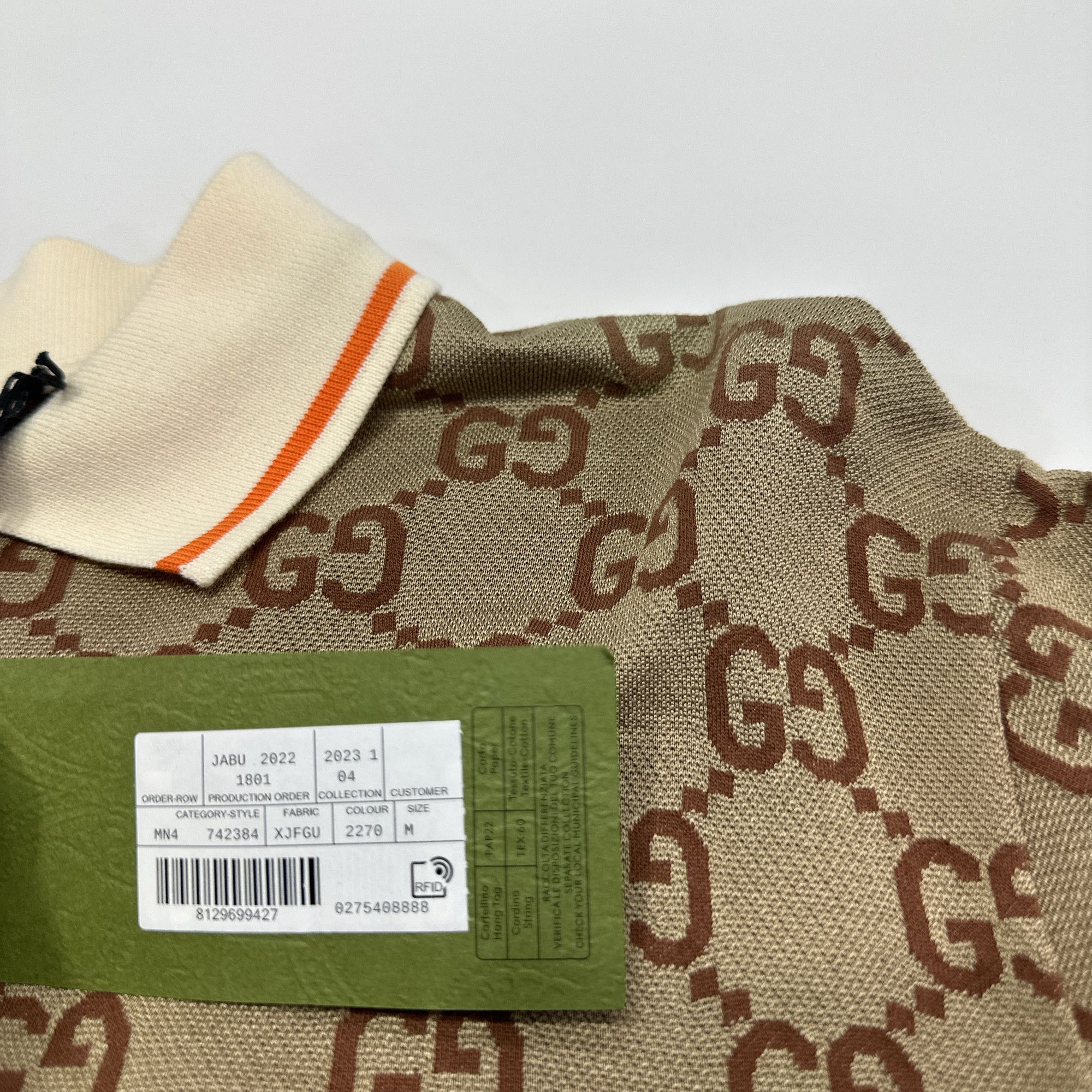 Gucci Gucci GG Logo Knit Polo Shirt Size M Size US M / EU 48-50 / 2 - 4 Thumbnail