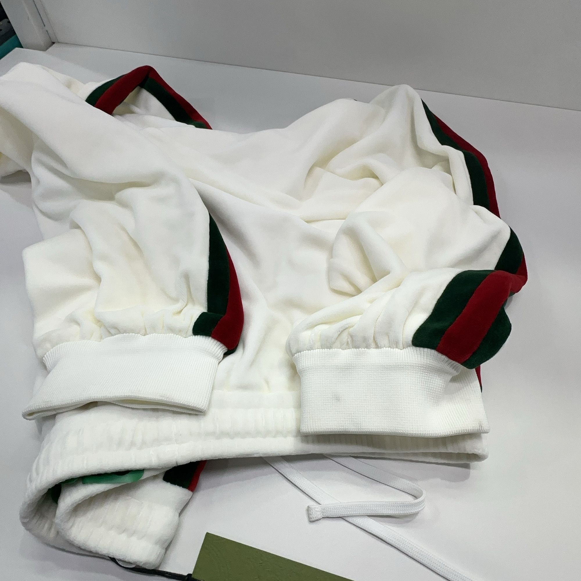 Gucci Gucci Web Stripe Jersey Joggers White XL Size 34" / US 12 / IT 48 - 9 Thumbnail
