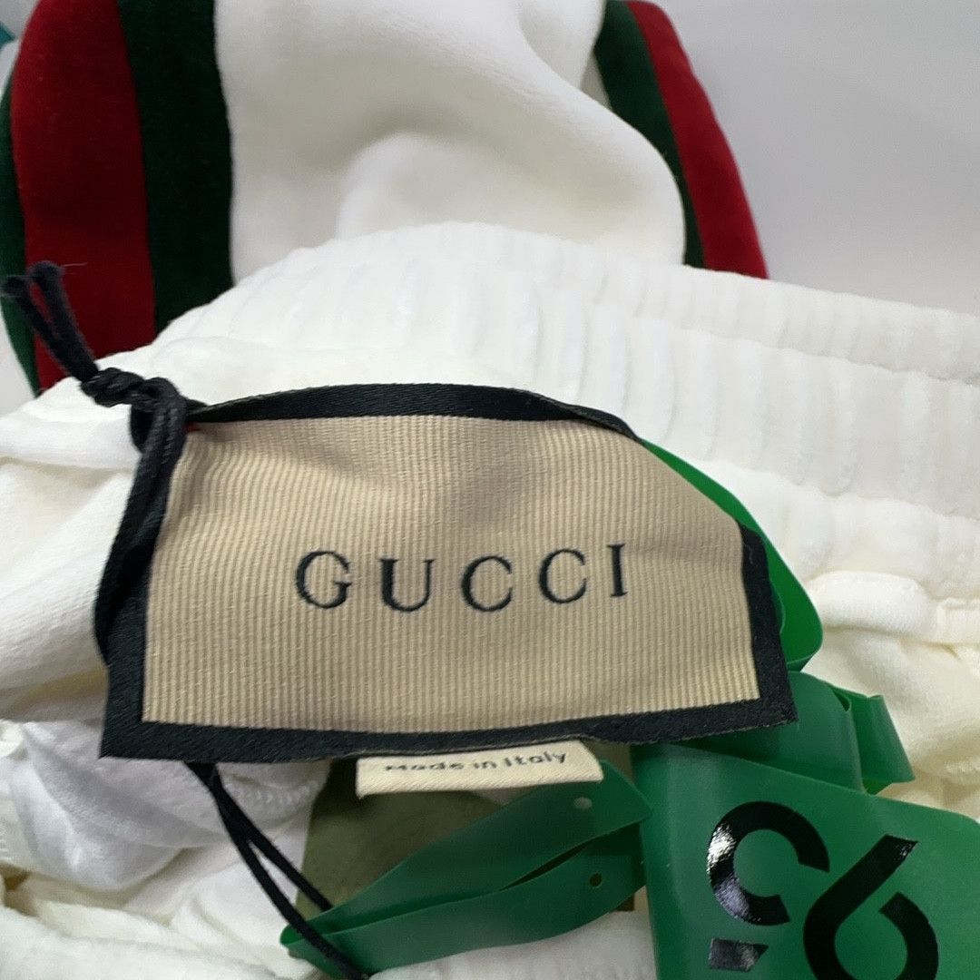 Gucci Gucci Web Stripe Jersey Joggers White XL Size 34" / US 12 / IT 48 - 3 Thumbnail