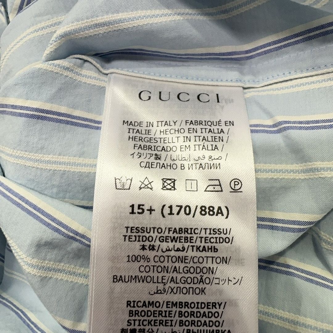 Gucci Gucci Striped Button Up Shirt Size M Size US M / EU 48-50 / 2 - 5 Thumbnail