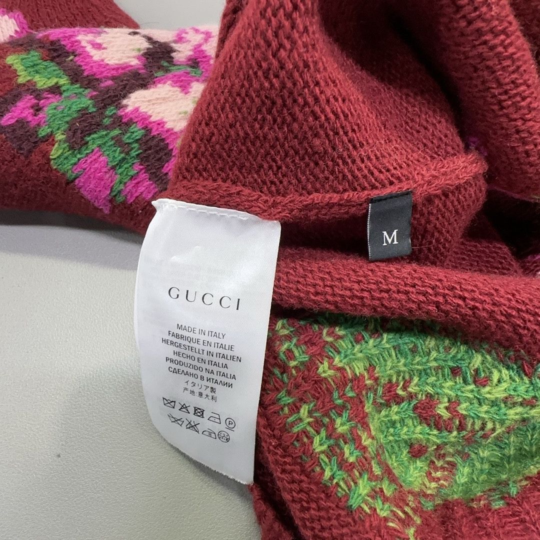Gucci Gucci Floral Knit Crewneck Sweater Size M Size US M / EU 48-50 / 2 - 3 Thumbnail