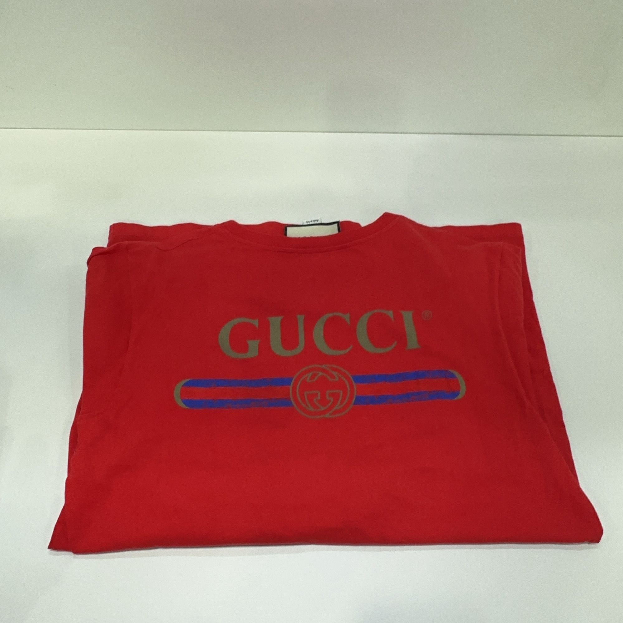 Gucci Gucci Red Logo Short Sleeve T-Shirt Size XS Size US XS / EU 42 / 0 - 15 Thumbnail