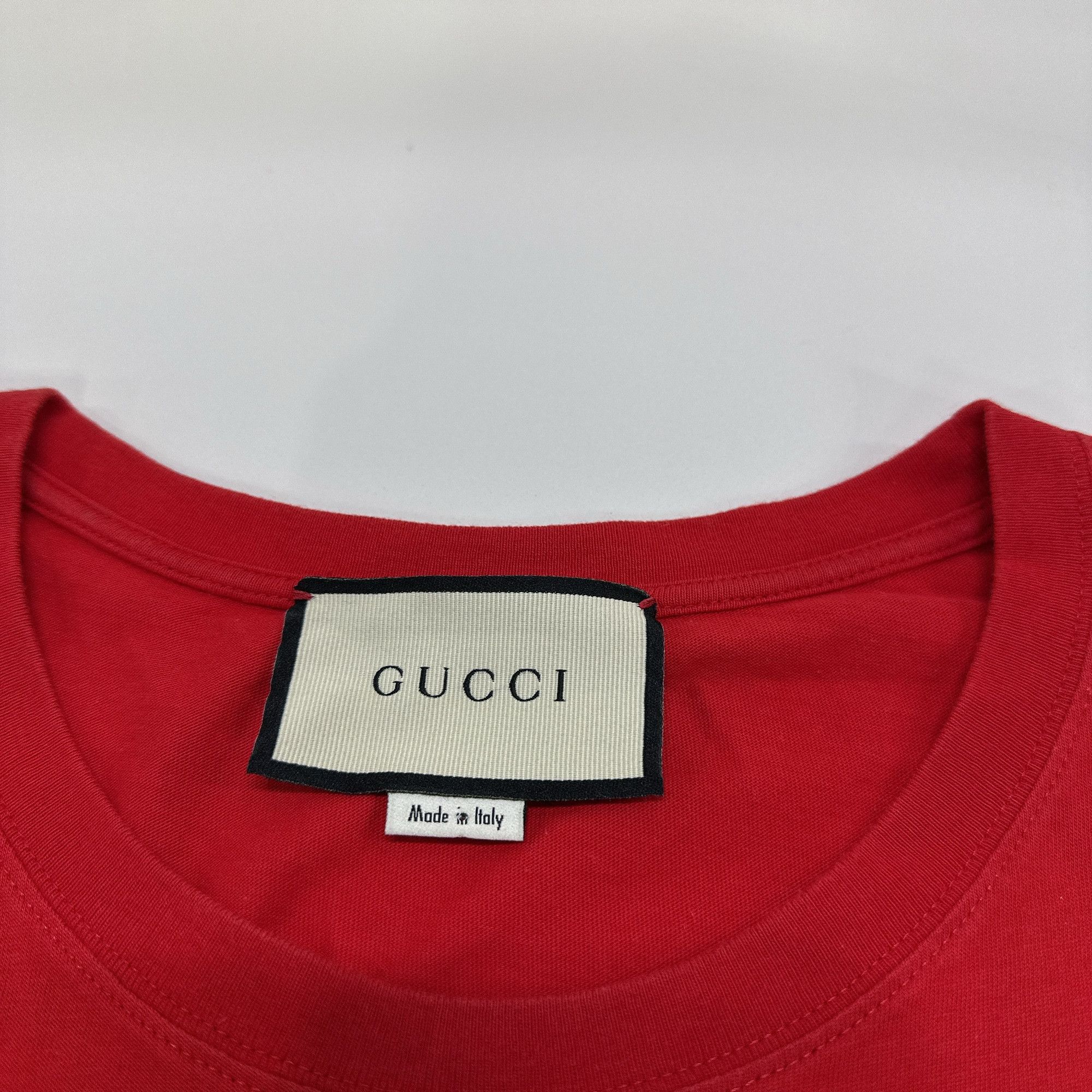 Gucci Gucci Red Logo Short Sleeve T-Shirt Size XS Size US XS / EU 42 / 0 - 3 Thumbnail