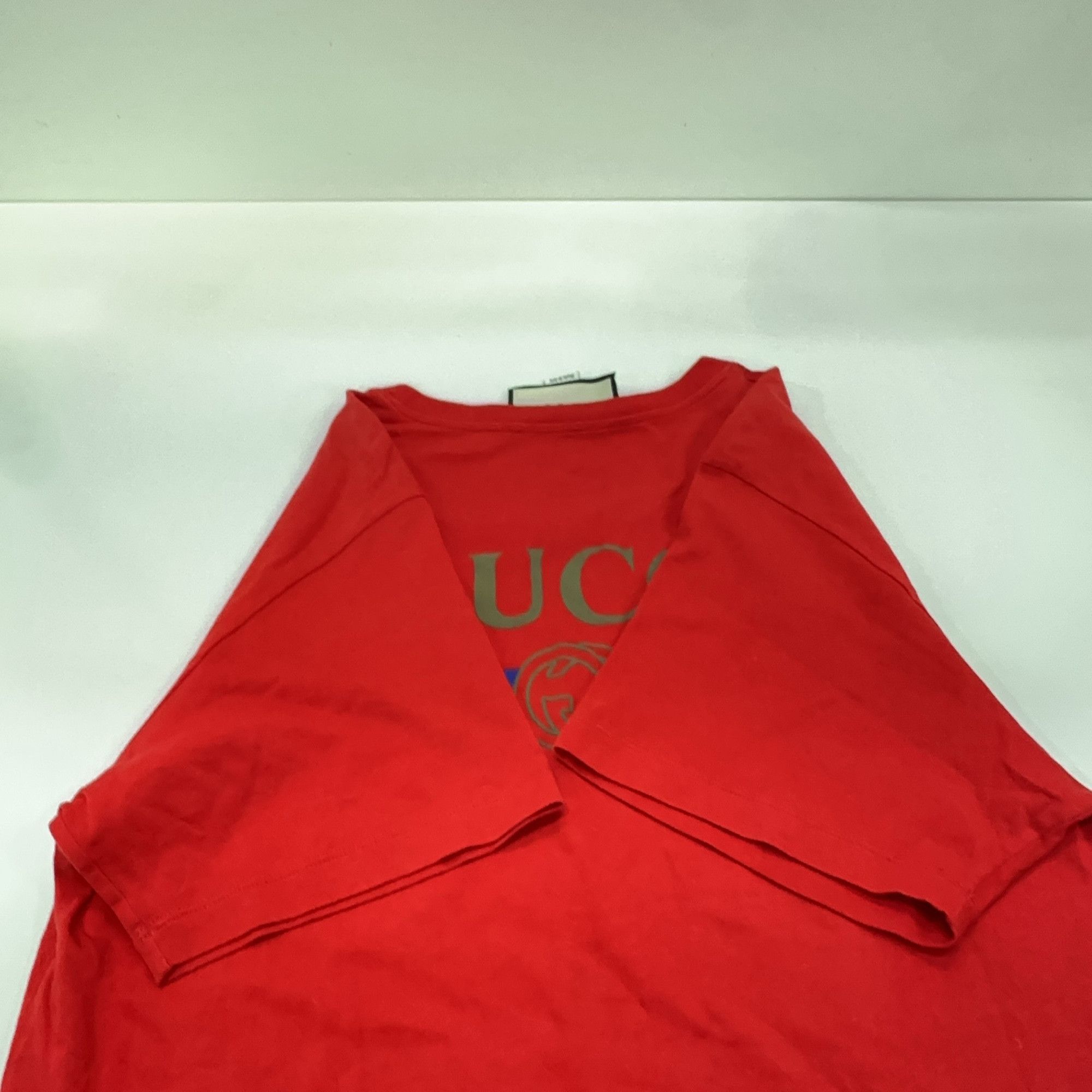 Gucci Gucci Red Logo Short Sleeve T-Shirt Size XS Size US XS / EU 42 / 0 - 14 Thumbnail