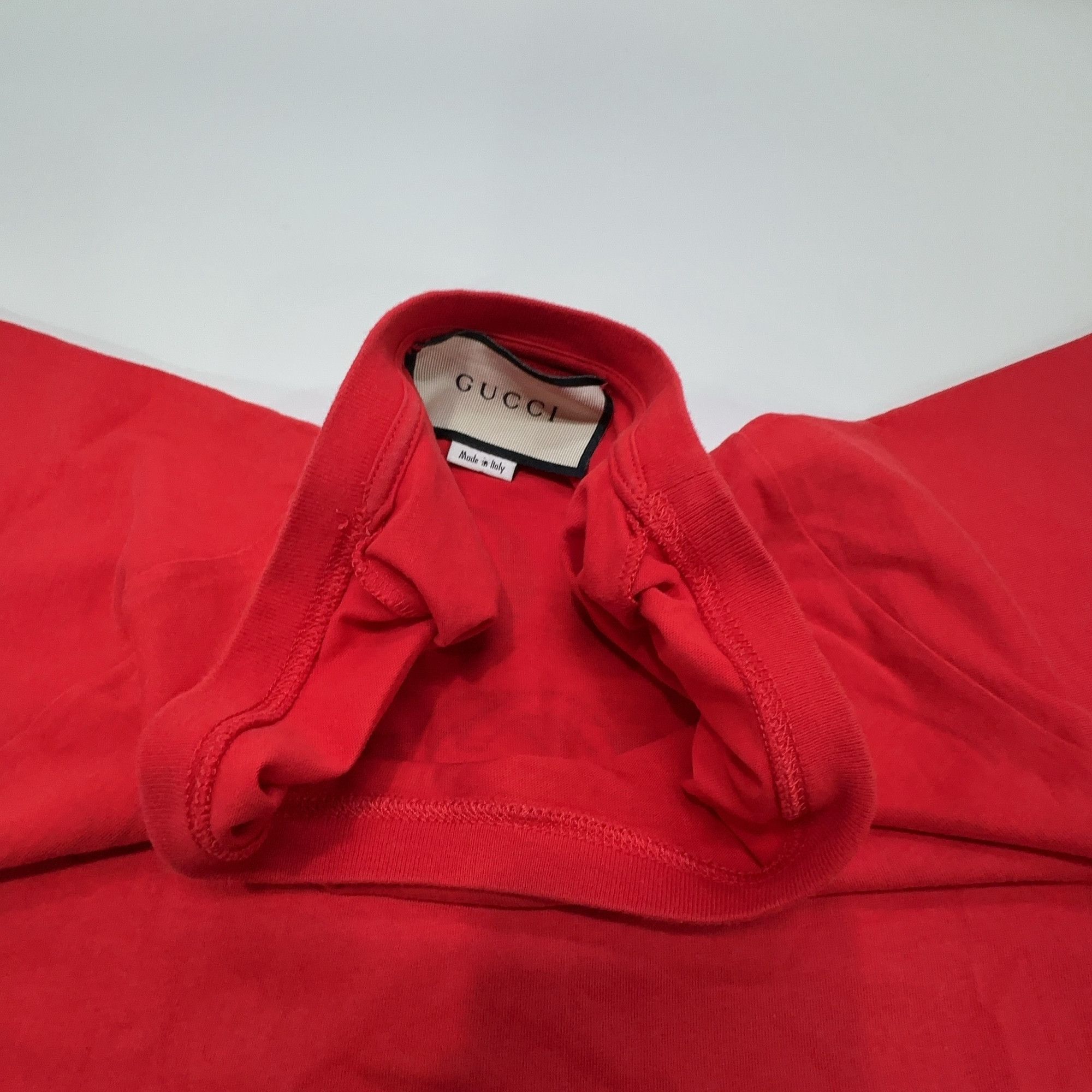 Gucci Gucci Red Logo Short Sleeve T-Shirt Size XS Size US XS / EU 42 / 0 - 7 Thumbnail