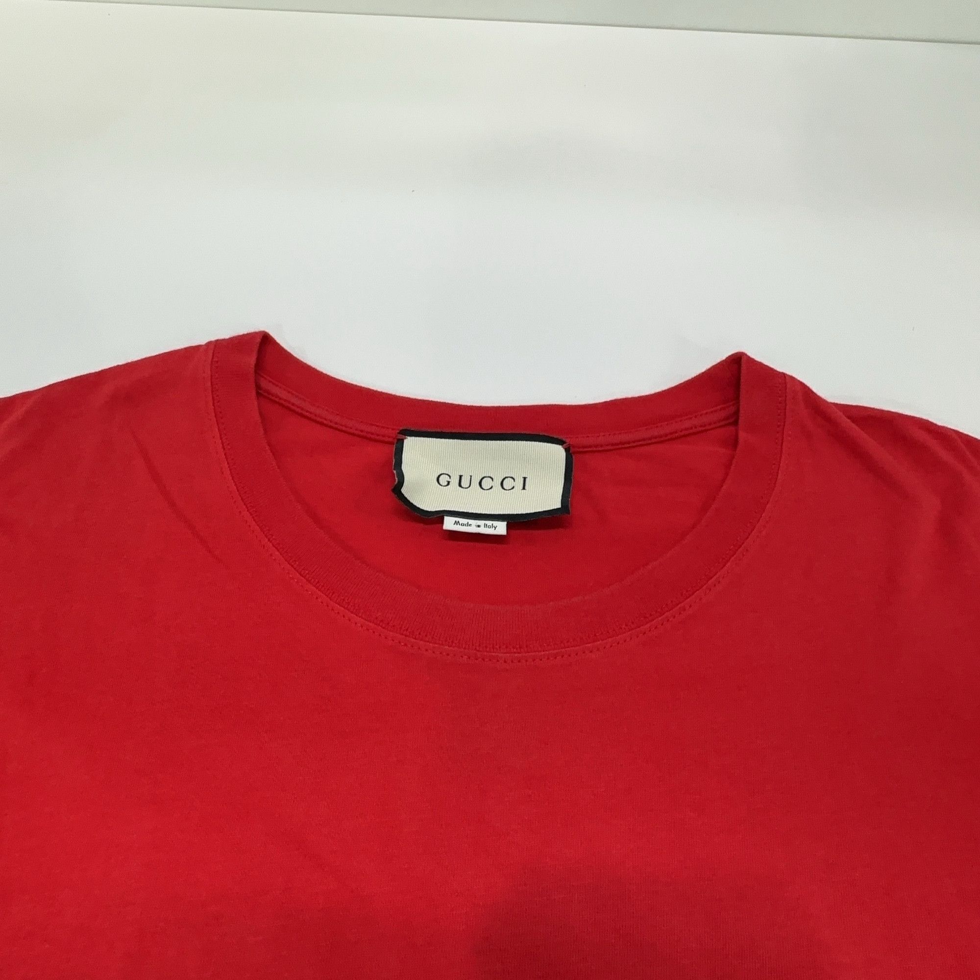 Gucci Gucci Red Logo Short Sleeve T-Shirt Size XS Size US XS / EU 42 / 0 - 8 Thumbnail