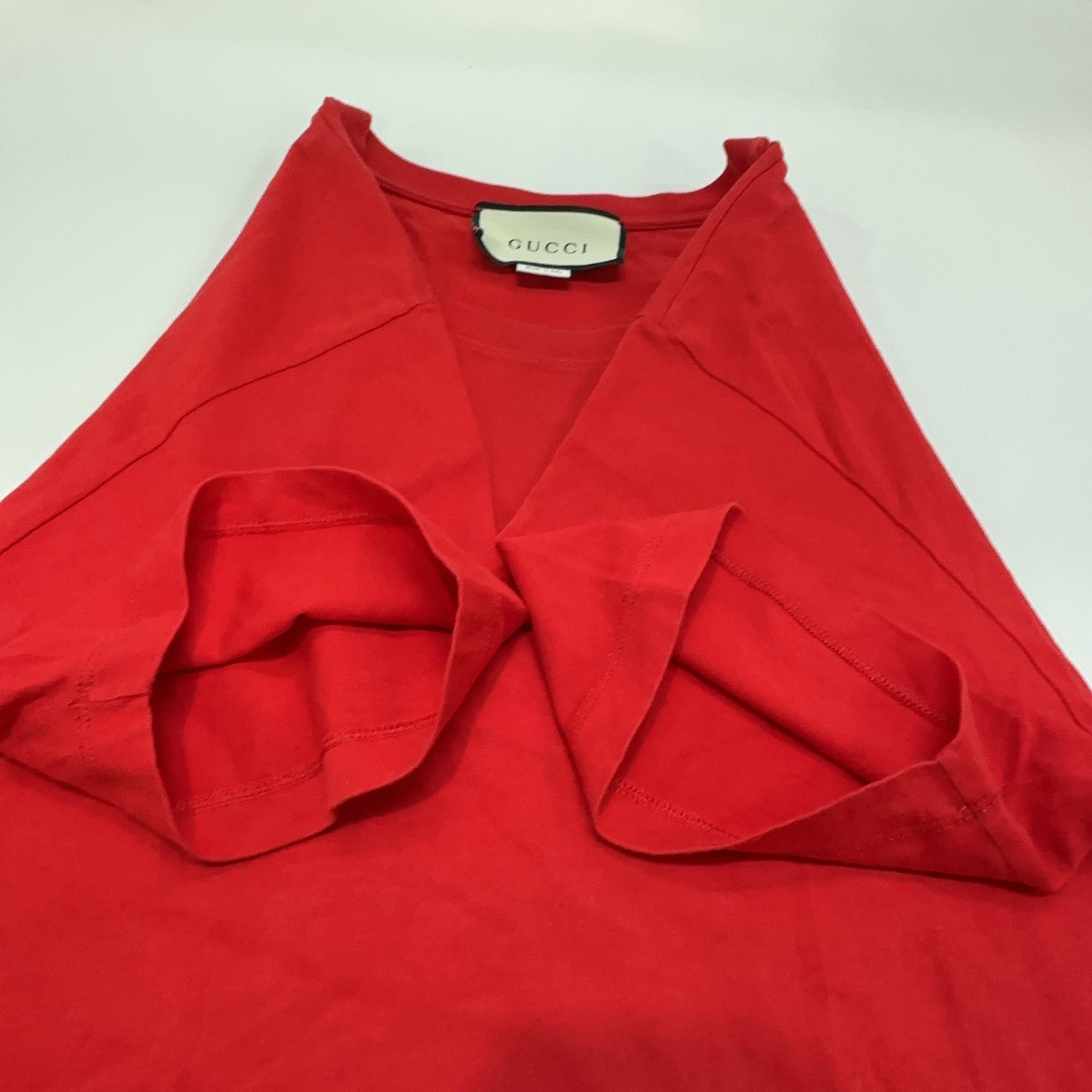 Gucci Gucci Red Logo Short Sleeve T-Shirt Size XS Size US XS / EU 42 / 0 - 9 Thumbnail