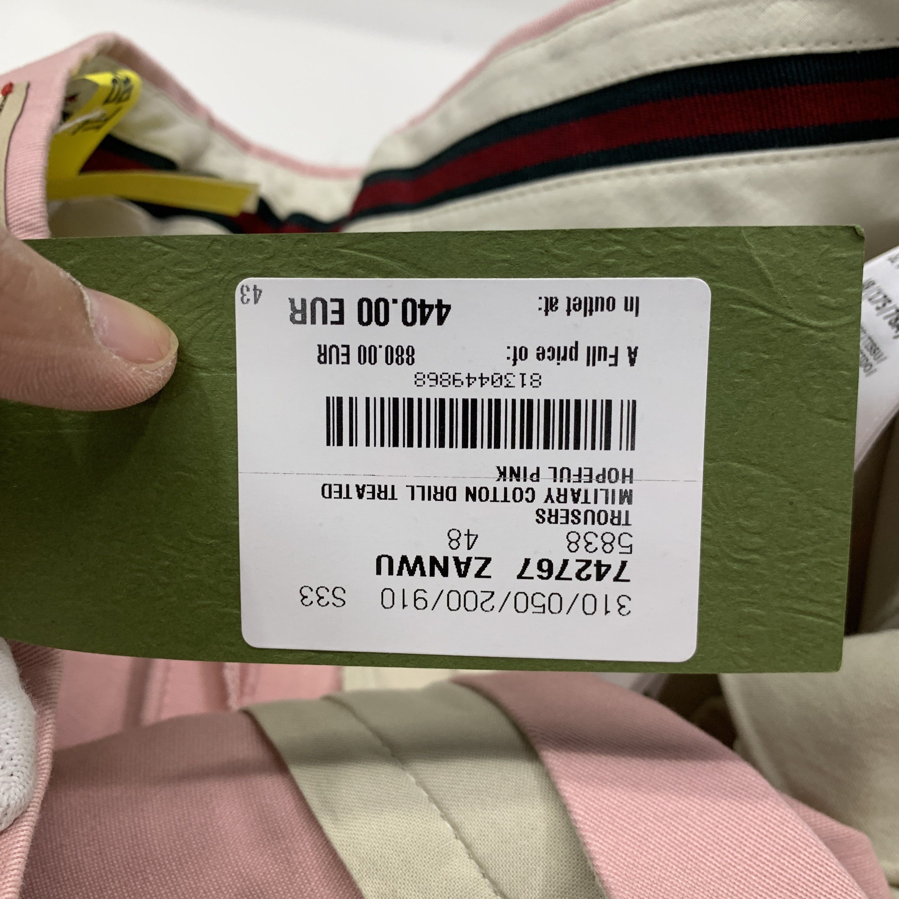 Gucci Gucci Pink Cotton Casual Pants Size 32 Size US 32 / EU 48 - 5 Thumbnail
