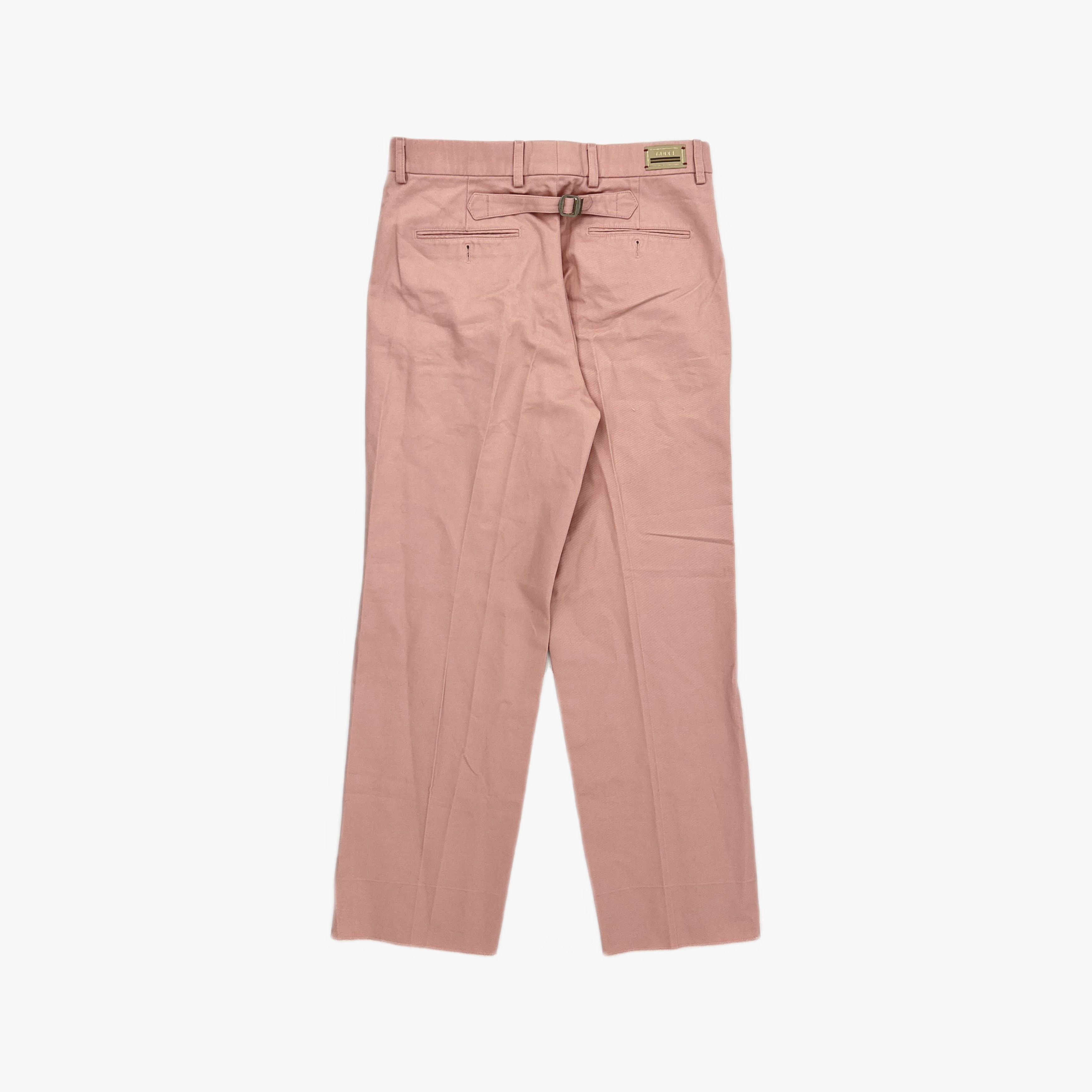 Gucci Gucci Pink Cotton Casual Pants Size 32 Size US 32 / EU 48 - 2 Thumbnail