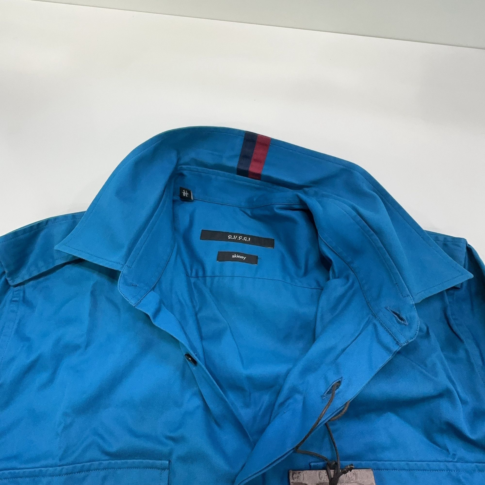 Gucci Gucci Military Style Button Up Shirt Size 38 Size US S / EU 44-46 / 1 - 6 Thumbnail