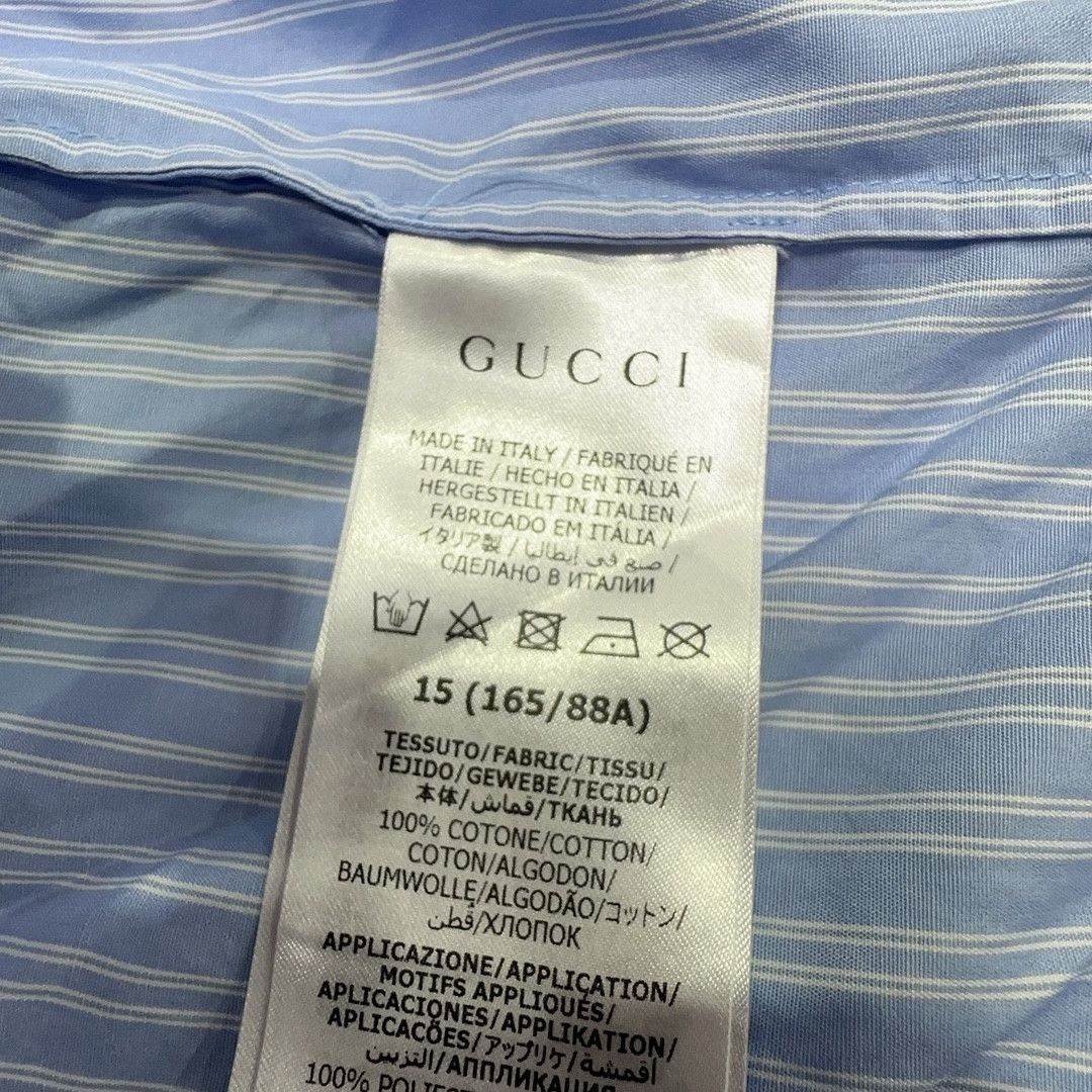 Gucci Gucci x Adidas Stripe Logo Button Up Shirt Size S Size US S / EU 44-46 / 1 - 4 Thumbnail
