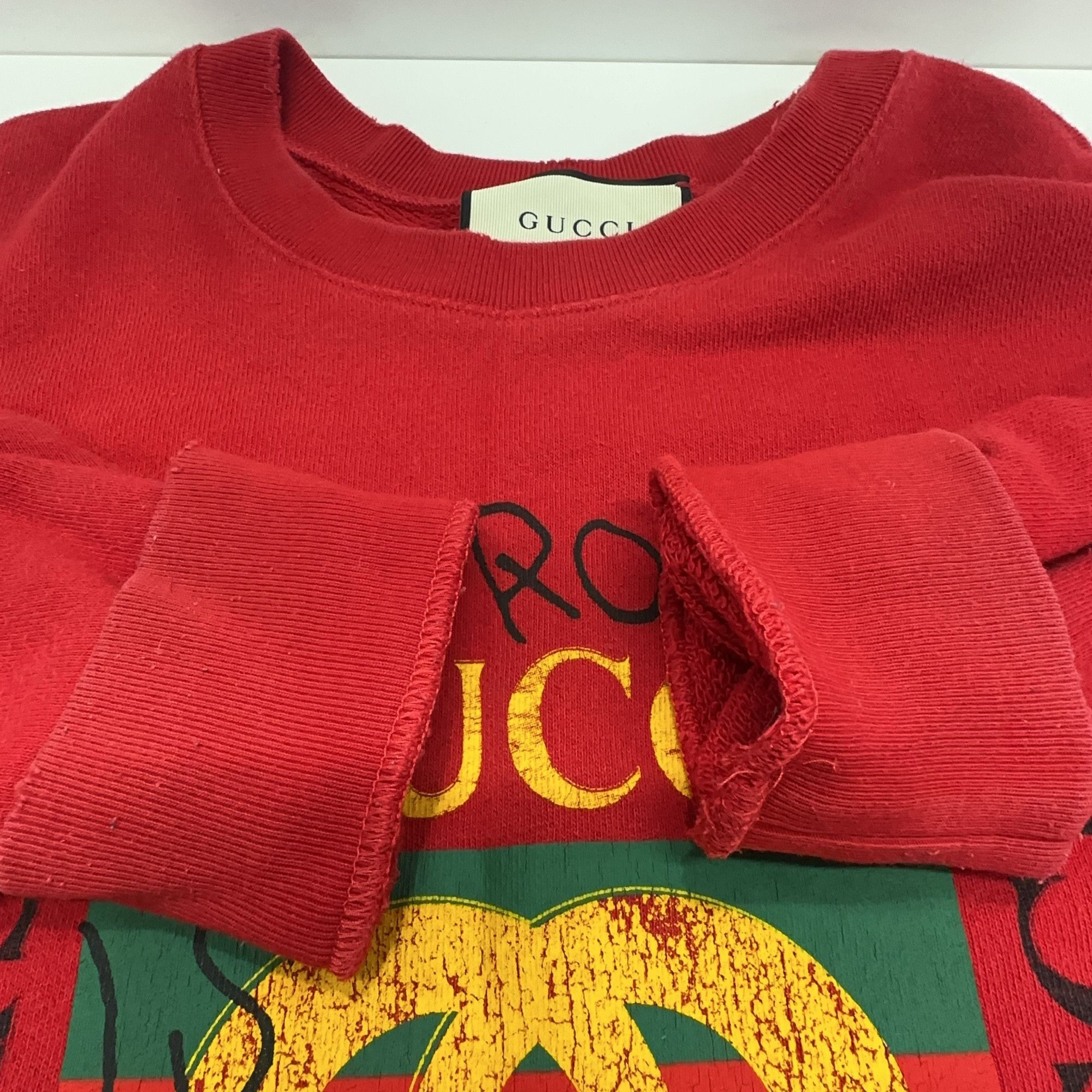Gucci Gucci Tomorrow Is Yesterday Logo Sweatshirt Size XS Size US XS / EU 42 / 0 - 6 Thumbnail
