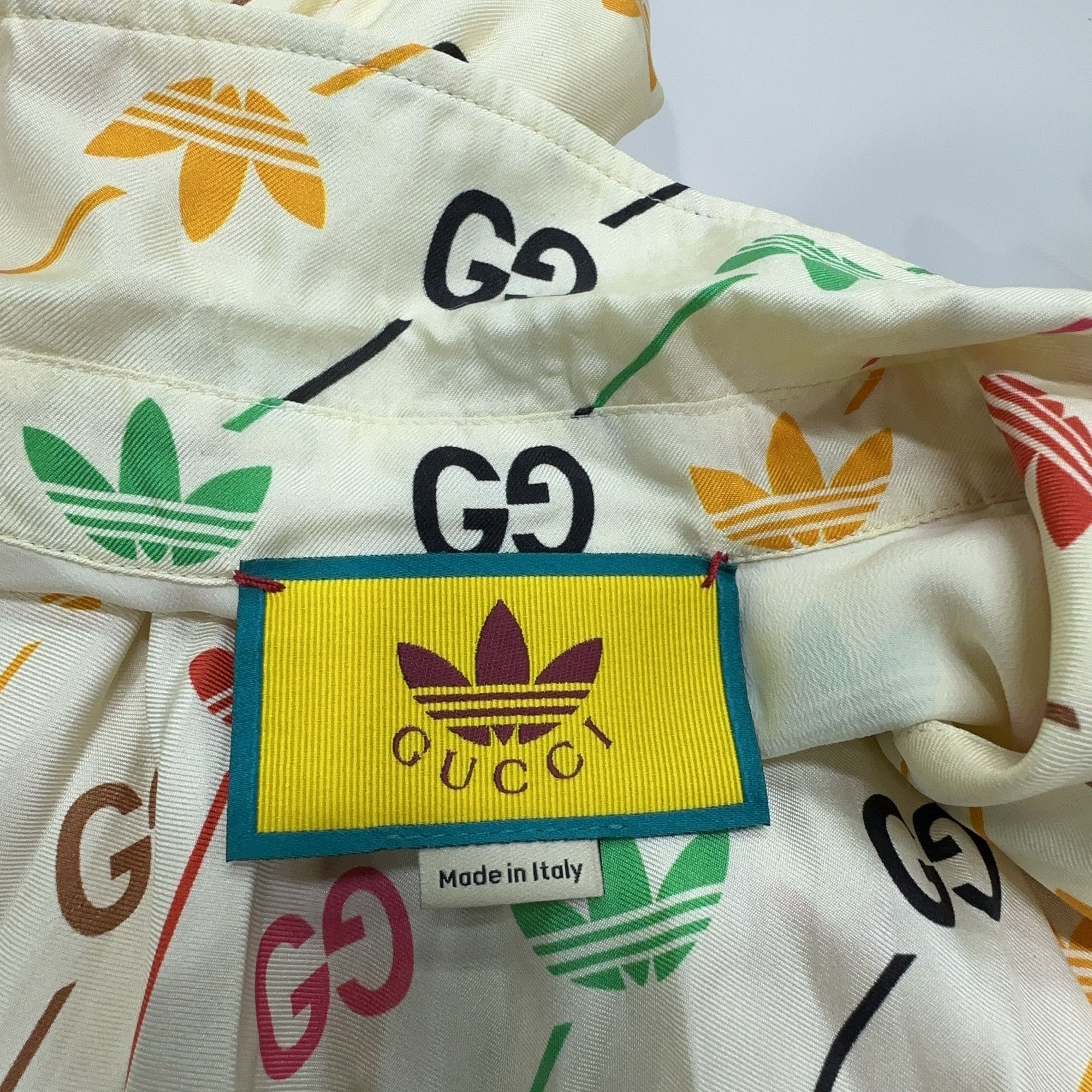Adidas × Gucci Gucci x Adidas Silk Logo Print Midi Dress Size 36 Size XS / US 0-2 / IT 36-38 - 5 Thumbnail