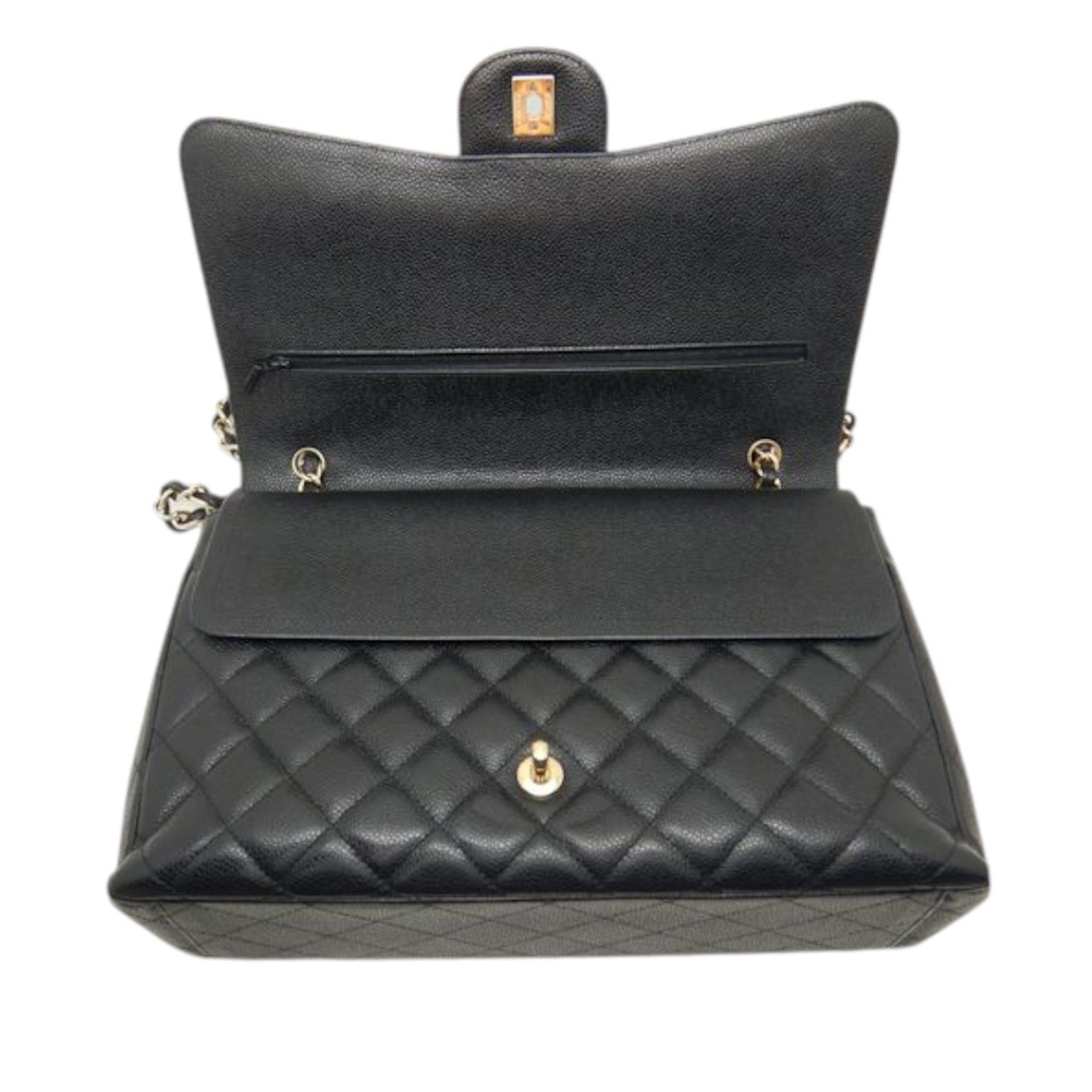 Chanel Maxi Classic Caviar Double Flap Size ONE SIZE - 13 Thumbnail