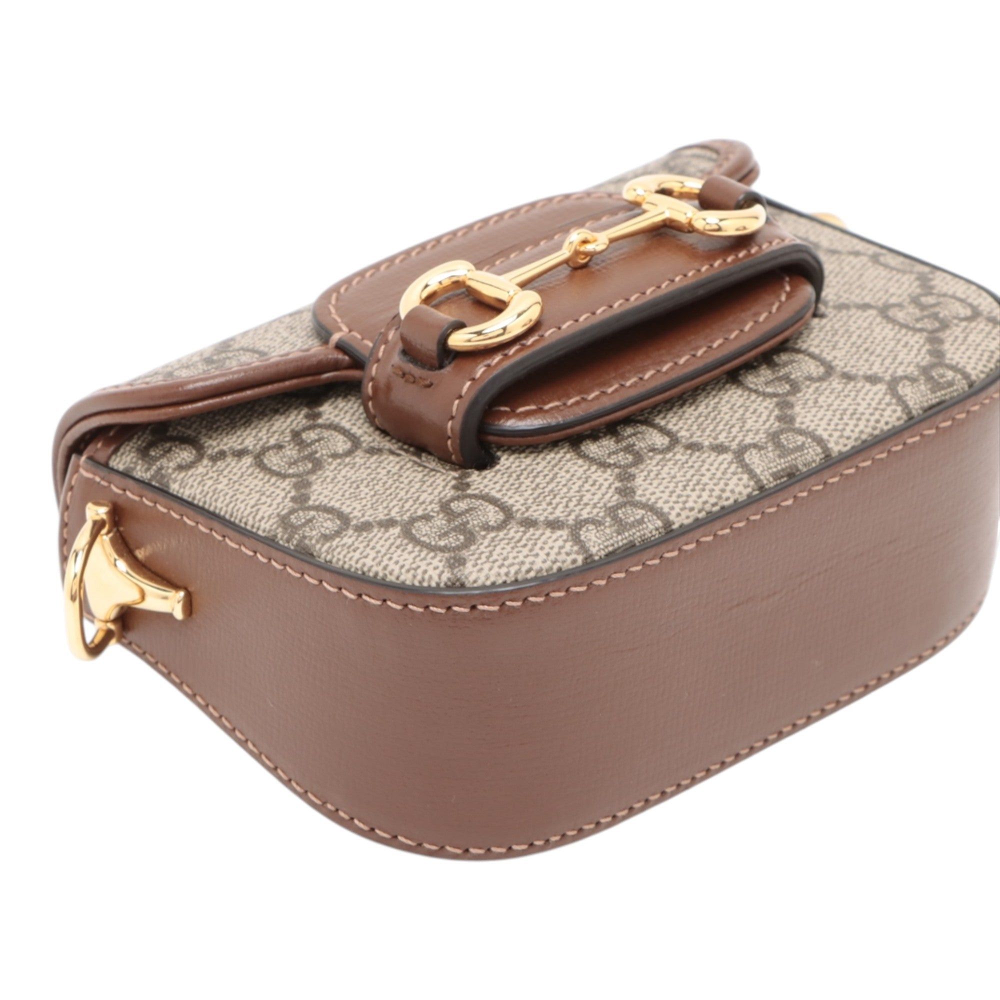 Gucci Mini GG Supreme Web Horsebit 1955 Satchel Size ONE SIZE - 7 Thumbnail
