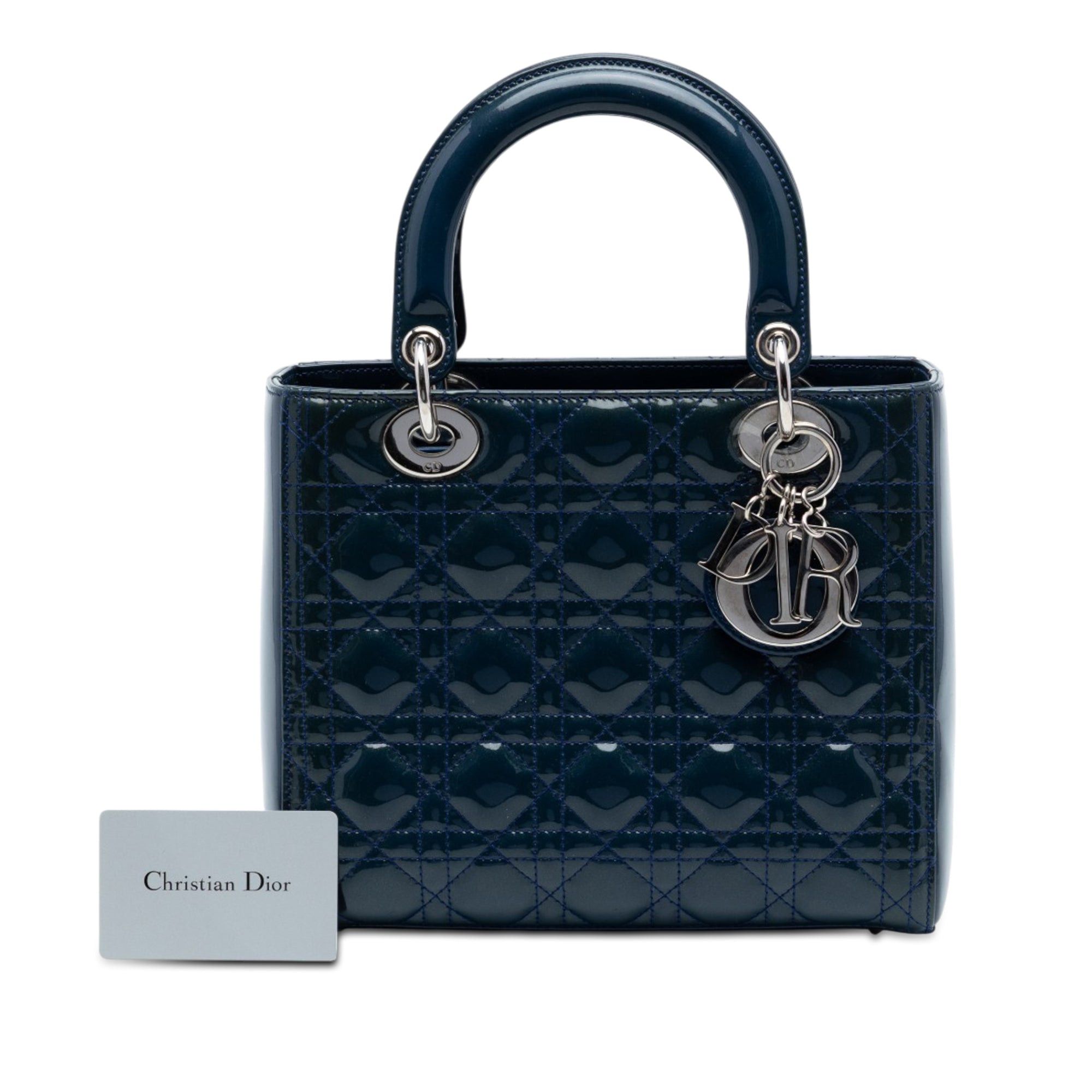 Dior Medium Patent Cannage Lady Dior Size ONE SIZE - 7 Thumbnail