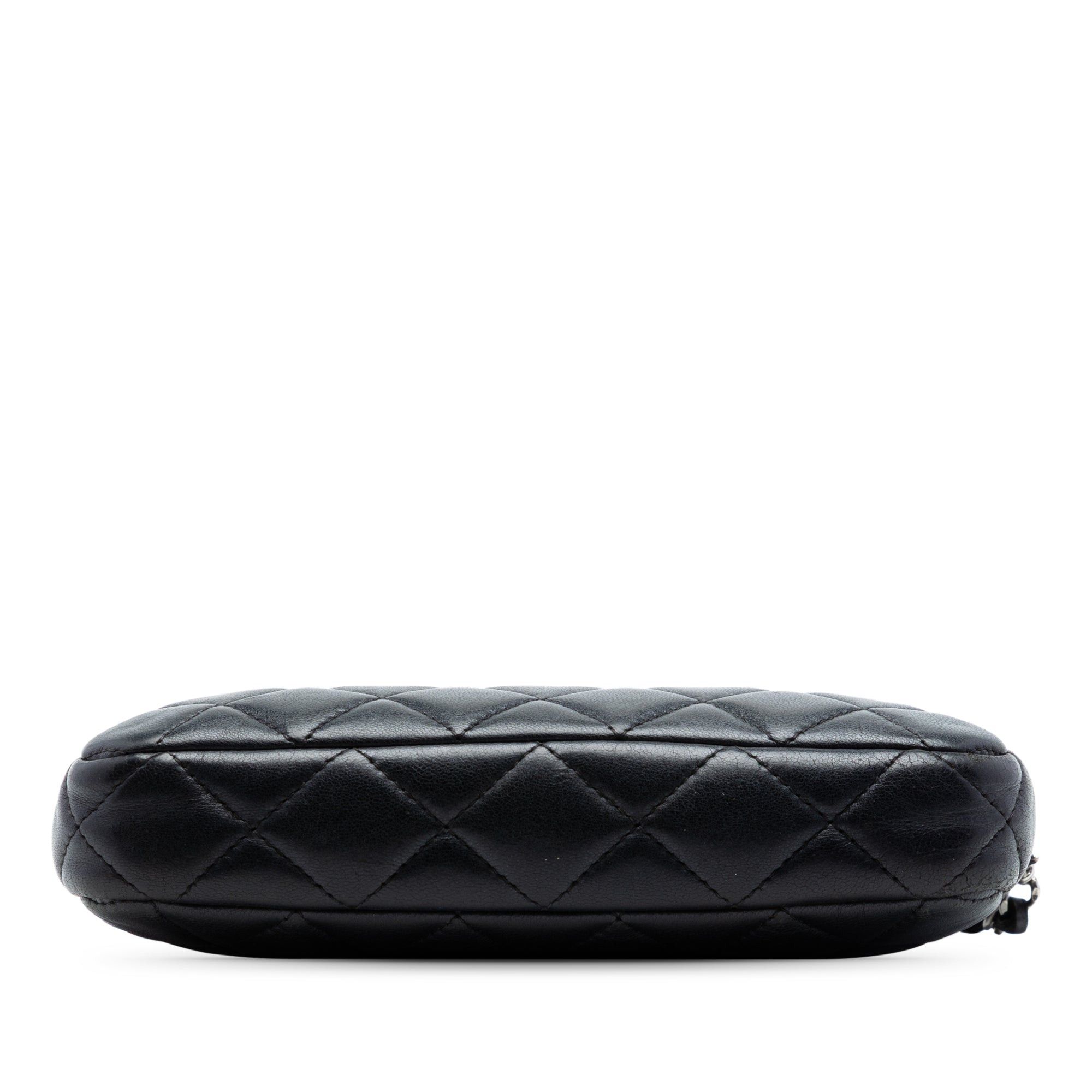 Chanel CC Quilted Lambskin Double Zip Clutch With Chain Size ONE SIZE - 3 Thumbnail