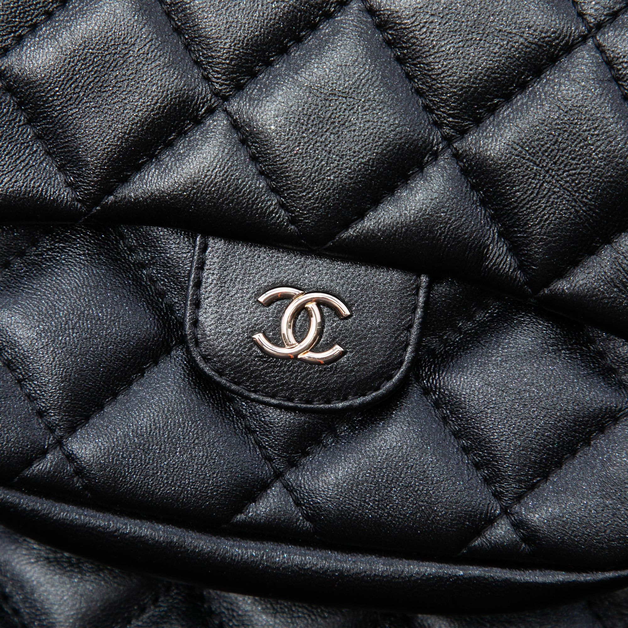 Chanel CC Quilted Lambskin Pouch with Mini Flap Purse Size ONE SIZE - 6 Thumbnail