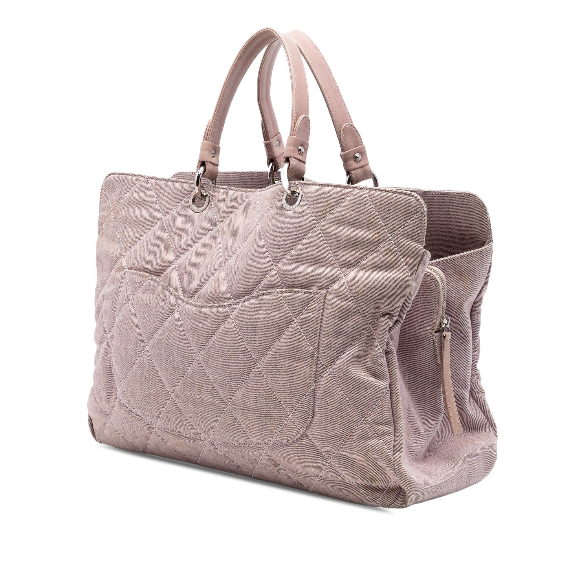 Chanel Large CC Quilted Denim Tote Size ONE SIZE - 2 Thumbnail