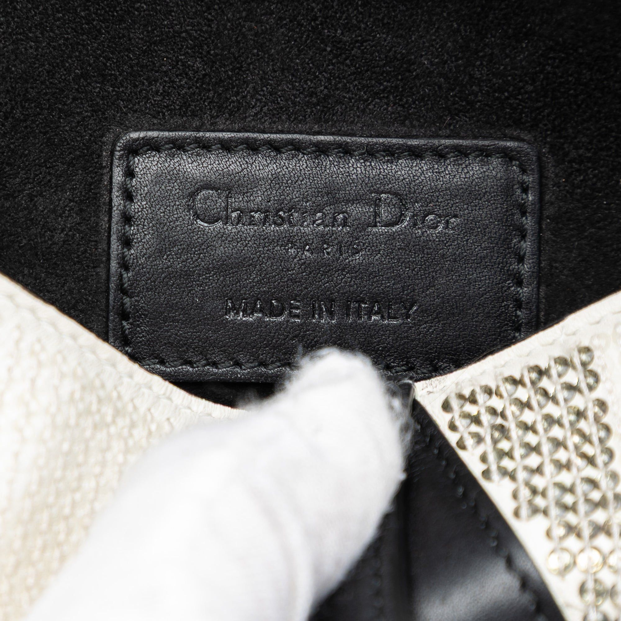 Dior Mini Sequin and Beads Embellished Calfskin Saddle Bag Size ONE SIZE - 5 Thumbnail