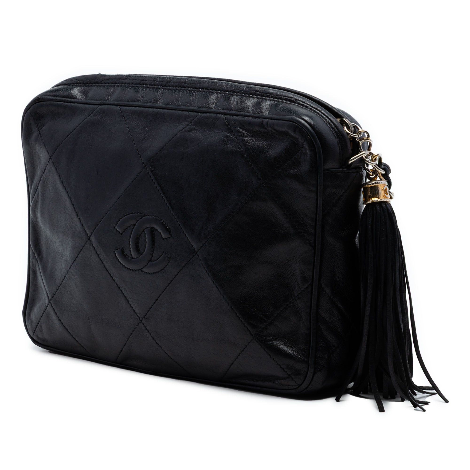 Chanel CC Quilted Lambskin Tassel Camera Bag Size ONE SIZE - 2 Thumbnail