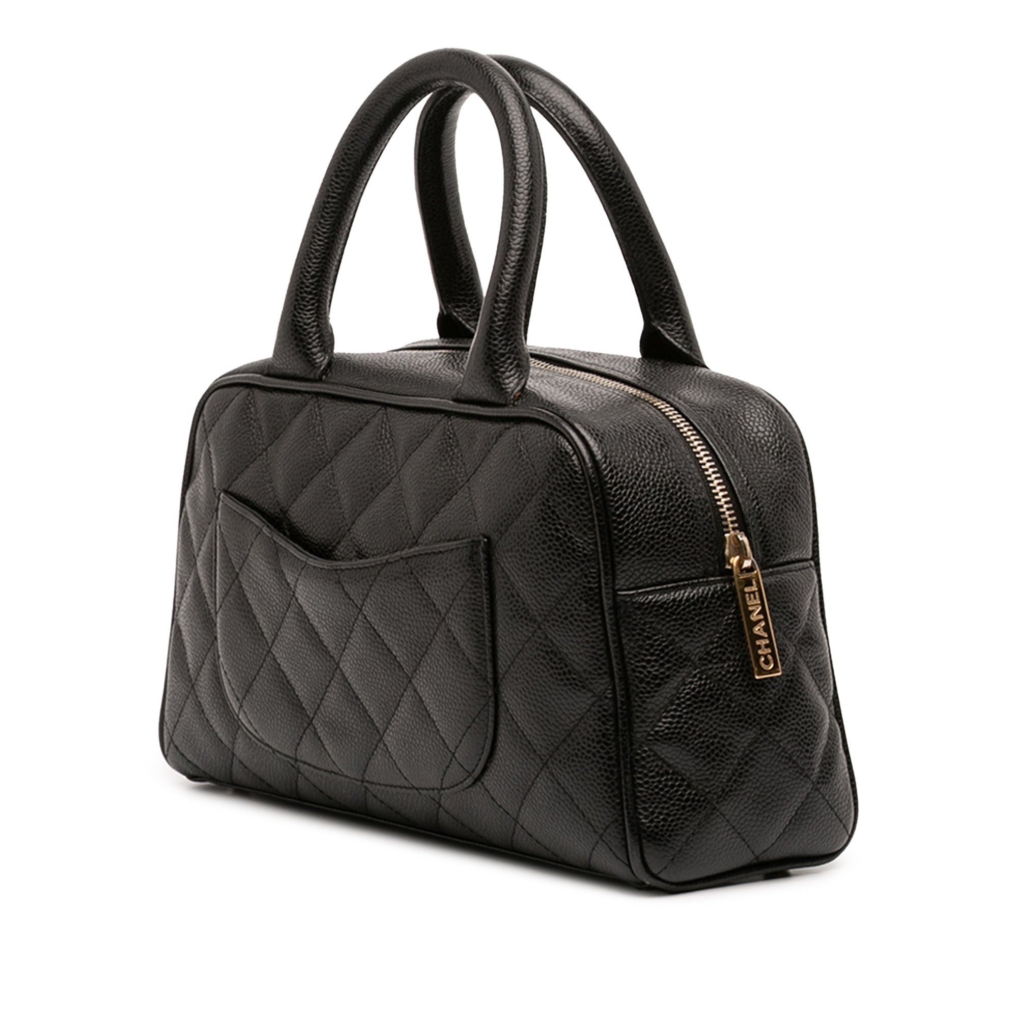 Chanel CC Quilted Caviar Bowling Bag Size ONE SIZE - 2 Thumbnail