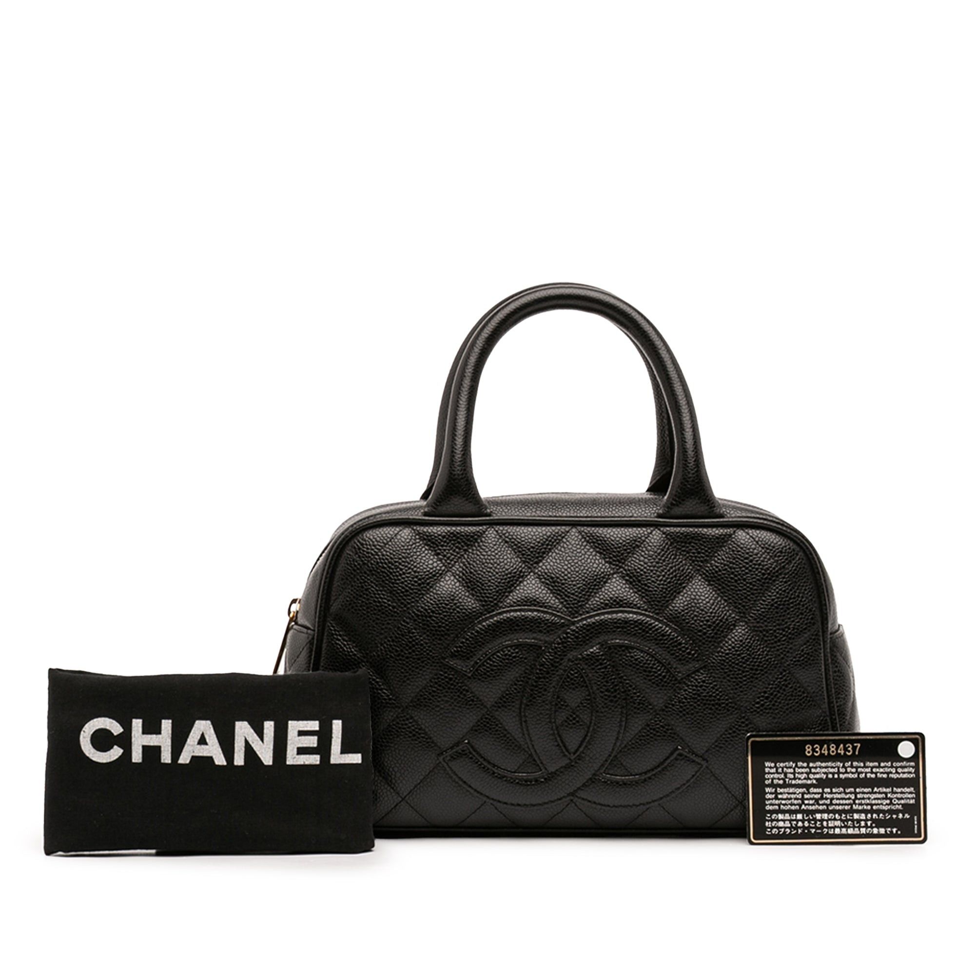 Chanel CC Quilted Caviar Bowling Bag Size ONE SIZE - 7 Thumbnail