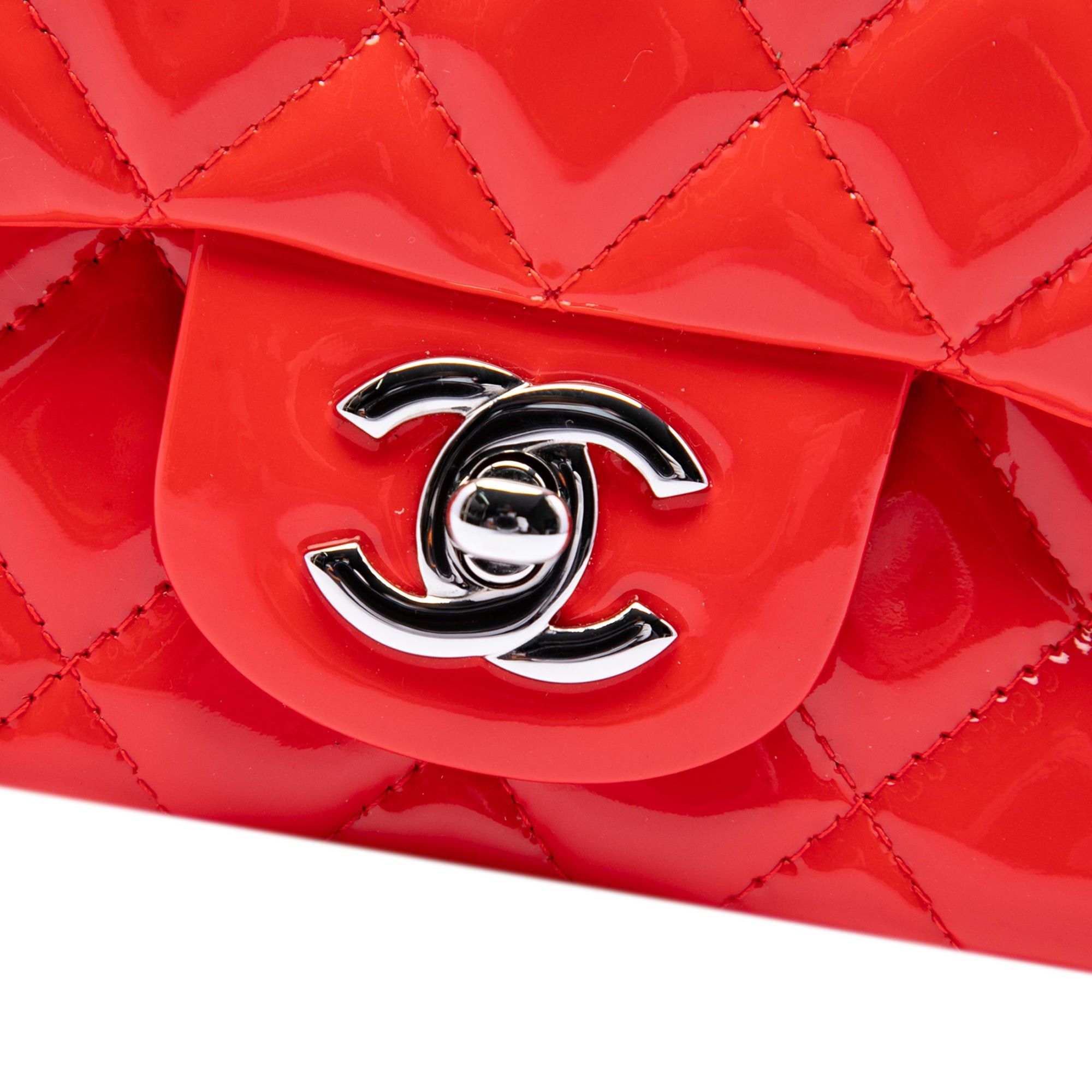 Chanel Mini Square Classic Patent Single Flap Size ONE SIZE - 5 Thumbnail