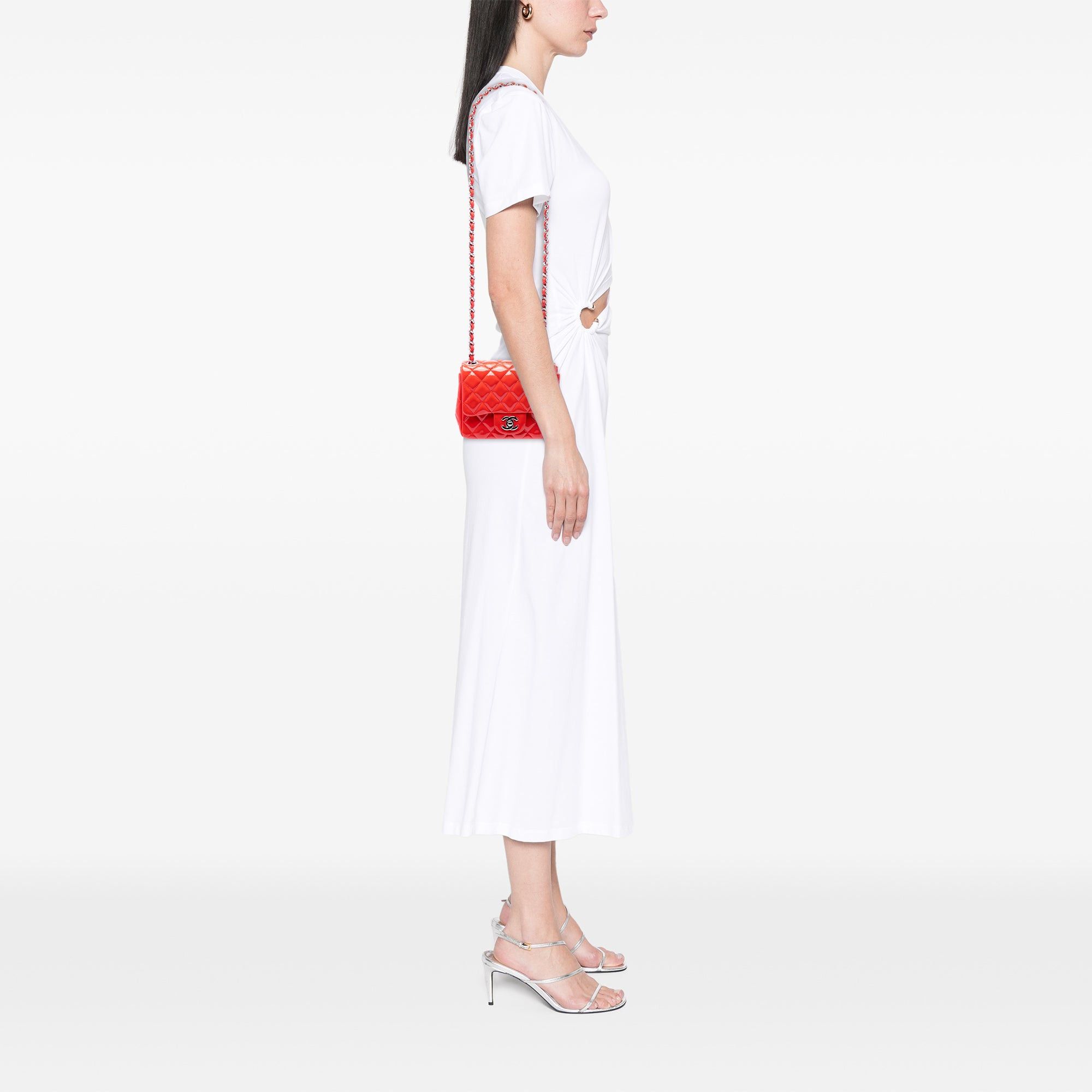 Chanel Mini Square Classic Patent Single Flap Size ONE SIZE - 6 Thumbnail