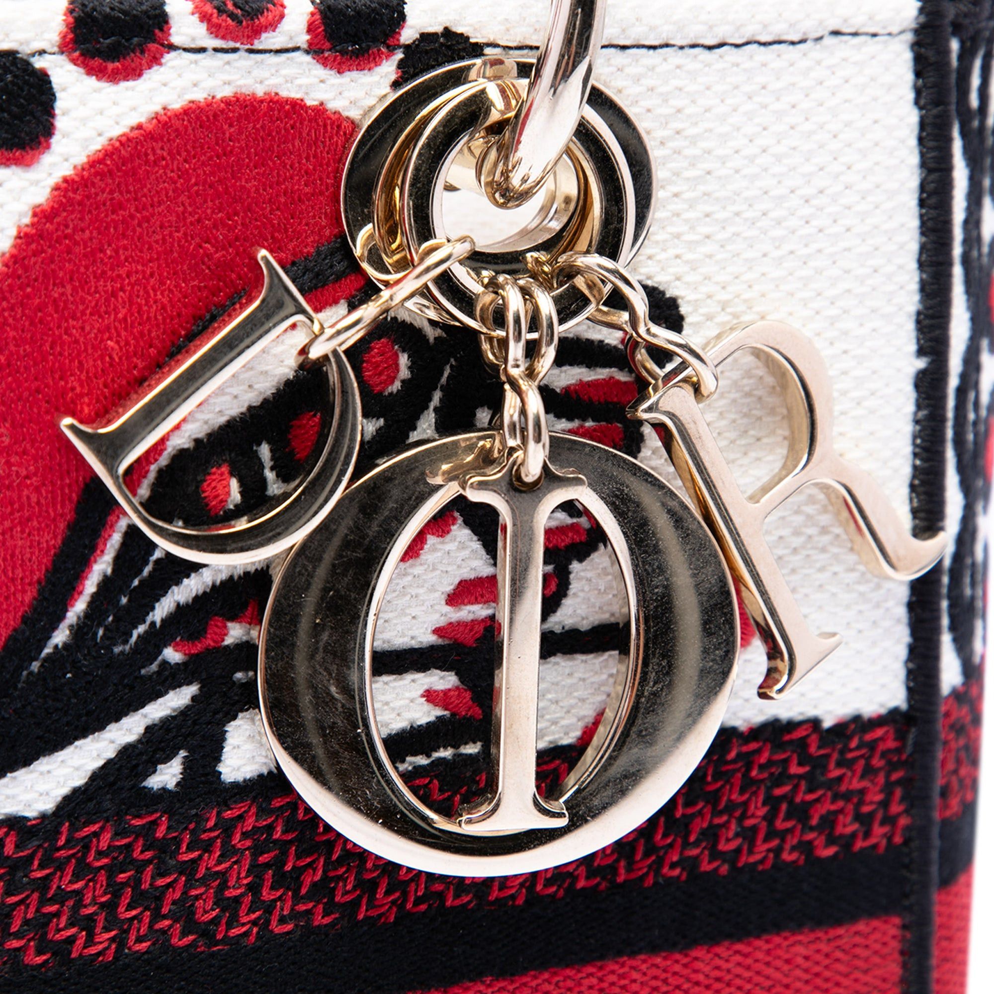 Dior Medium Embroidered Canvas Cupidon Lady D Lite Size ONE SIZE - 5 Thumbnail