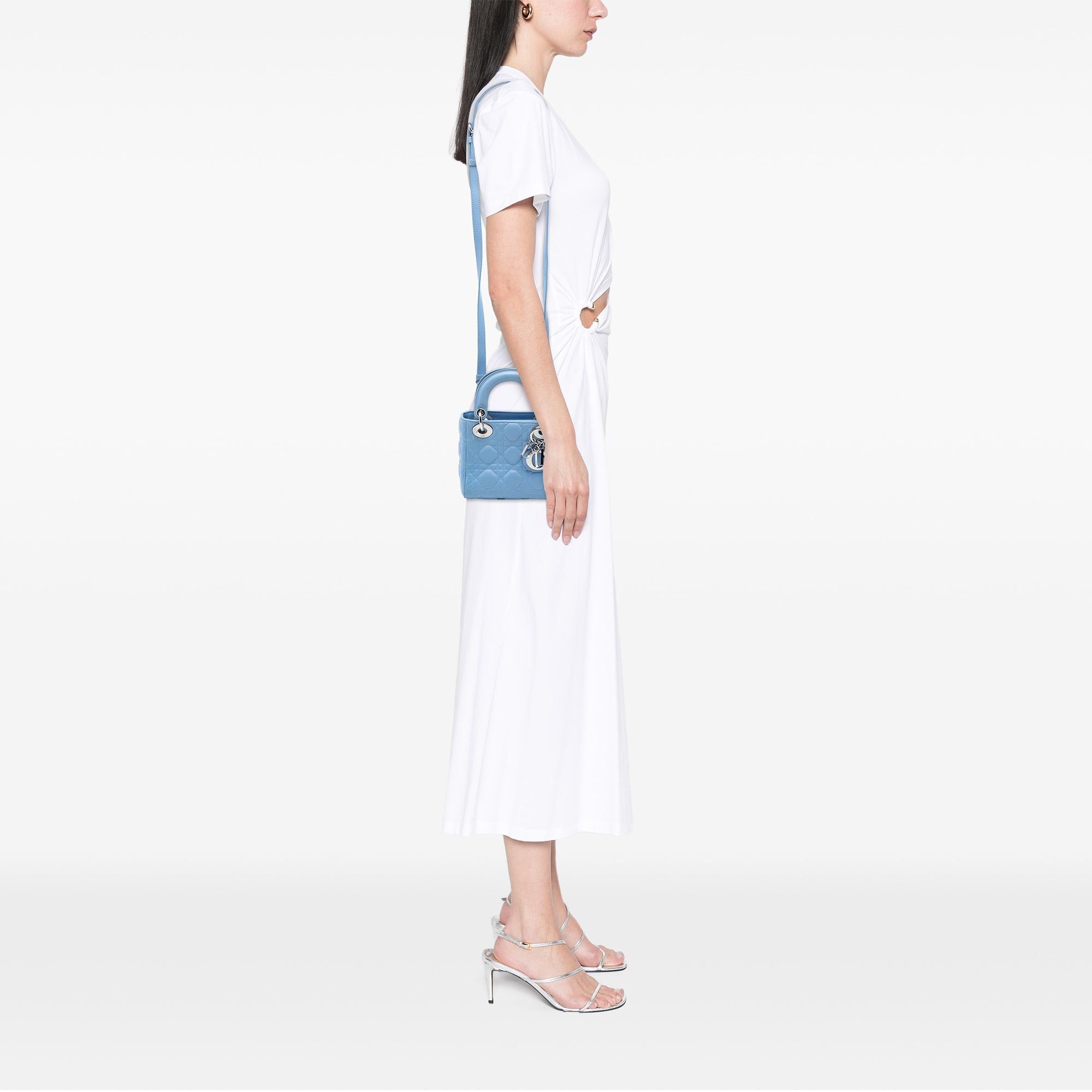 Dior Mini Lambskin Cannage Lady Dior Size ONE SIZE - 7 Thumbnail
