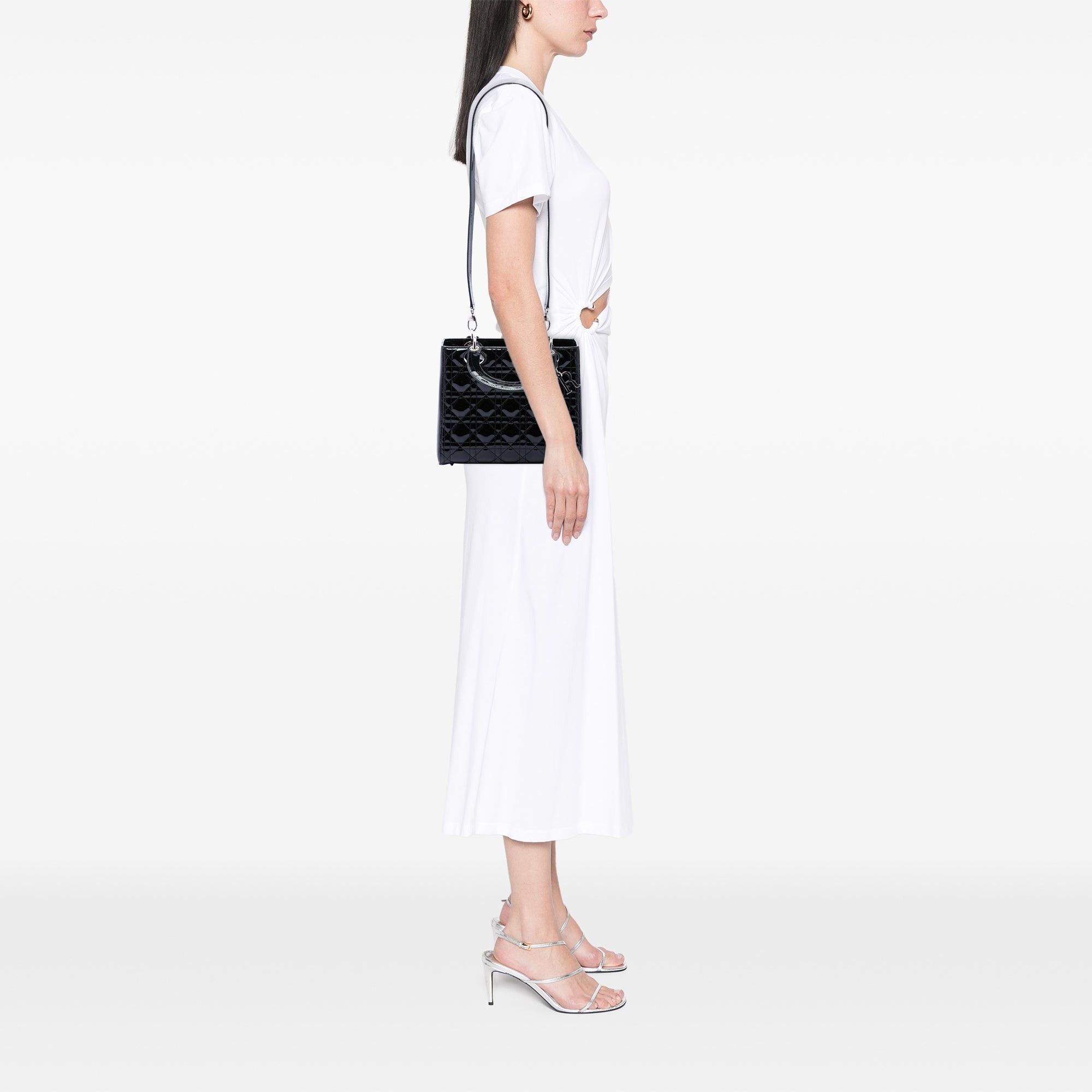 Dior Medium Patent Cannage Lady Dior Size ONE SIZE - 6 Thumbnail