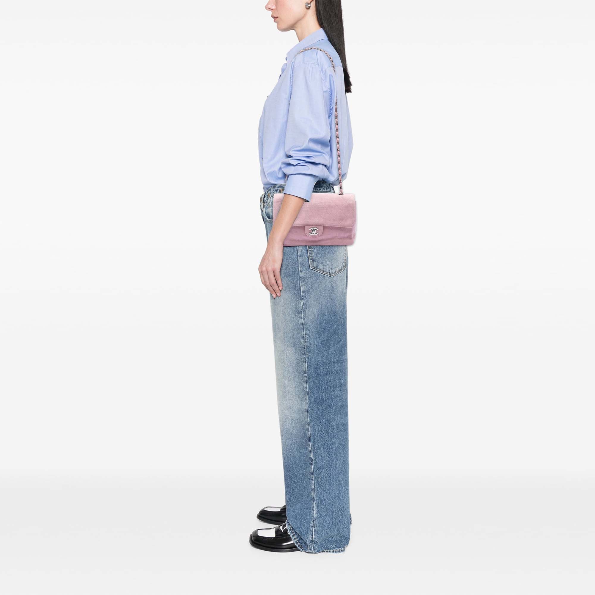 Chanel Medium Classic Jersey Single Flap Size ONE SIZE - 7 Thumbnail