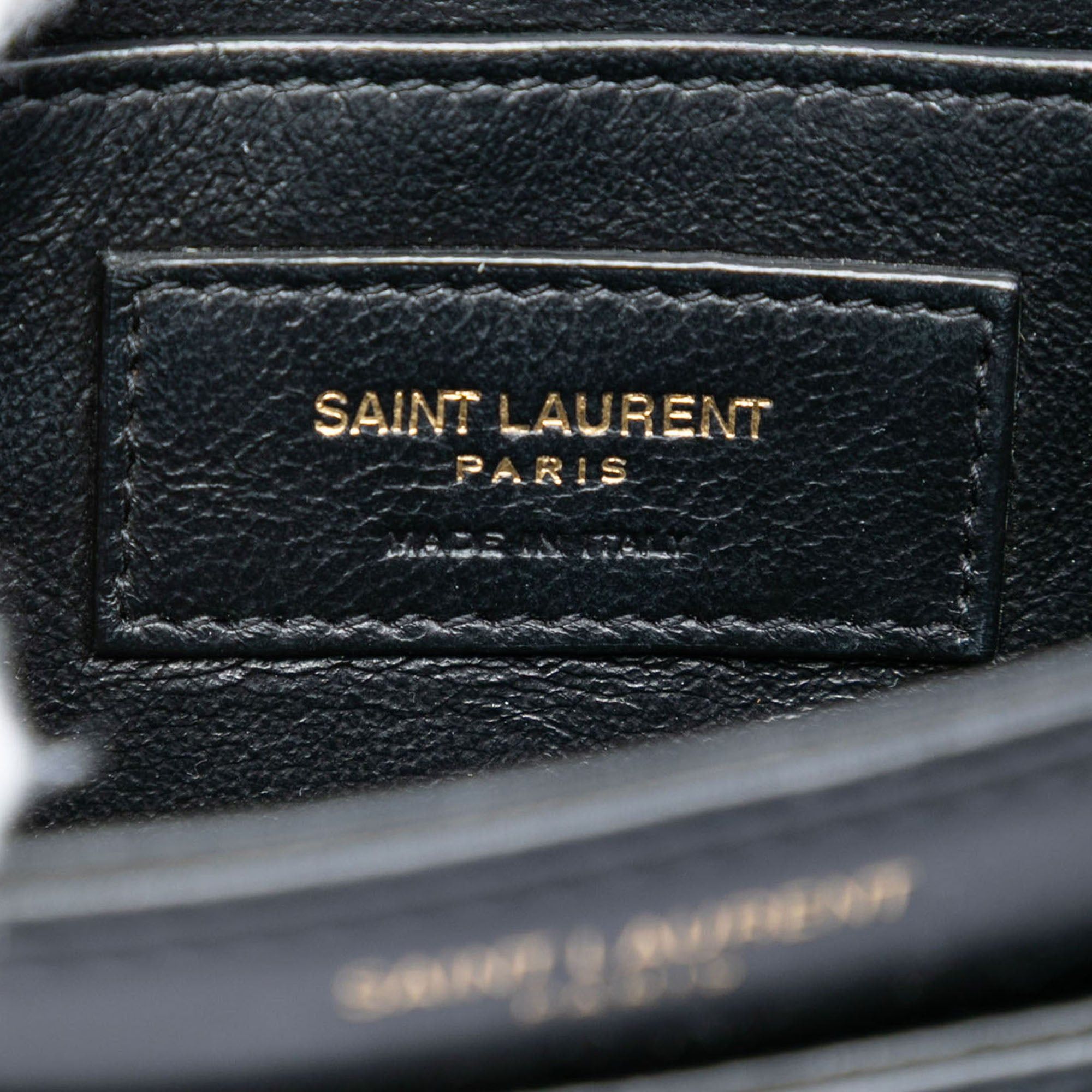 Saint Laurent Paris Small Canvas Striped Solferino Satchel In Box Size ONE SIZE - 5 Thumbnail