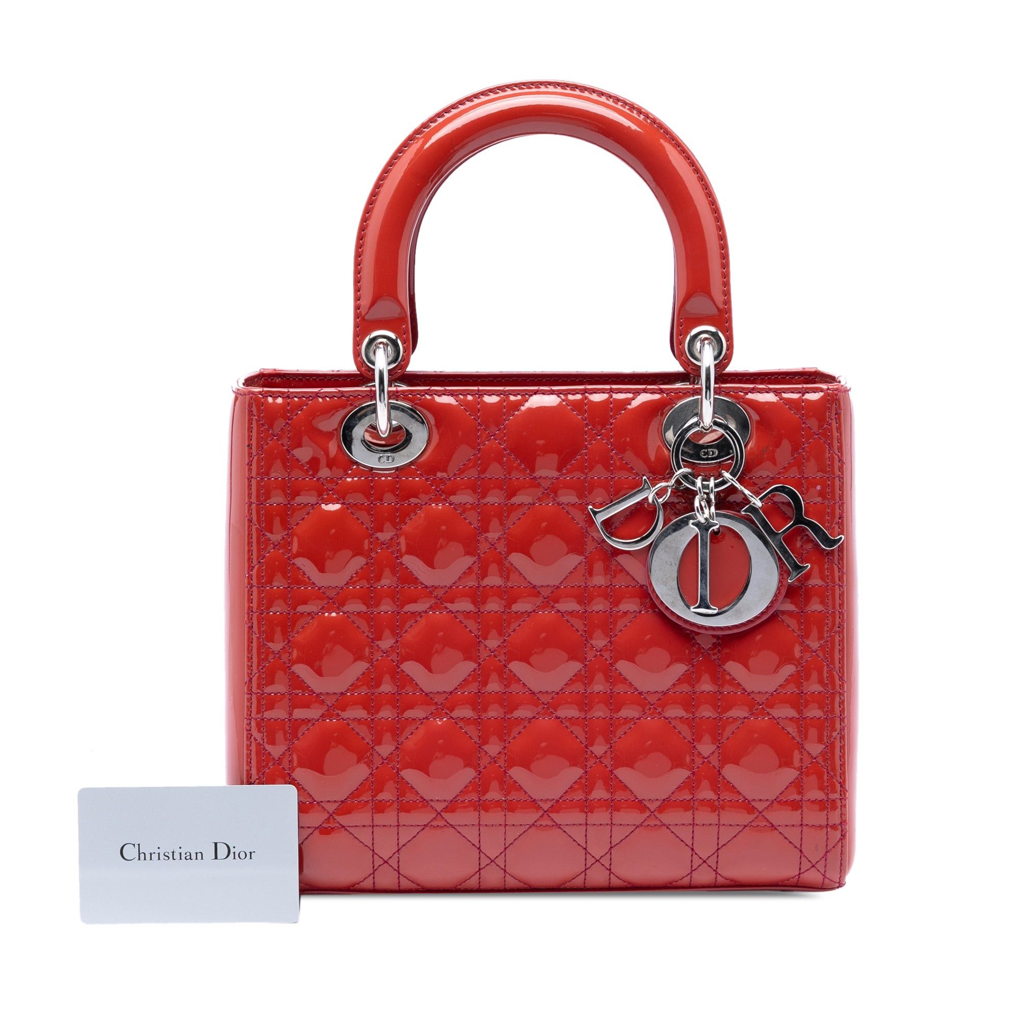 Dior Medium Patent Cannage Lady Dior Size ONE SIZE - 7 Thumbnail