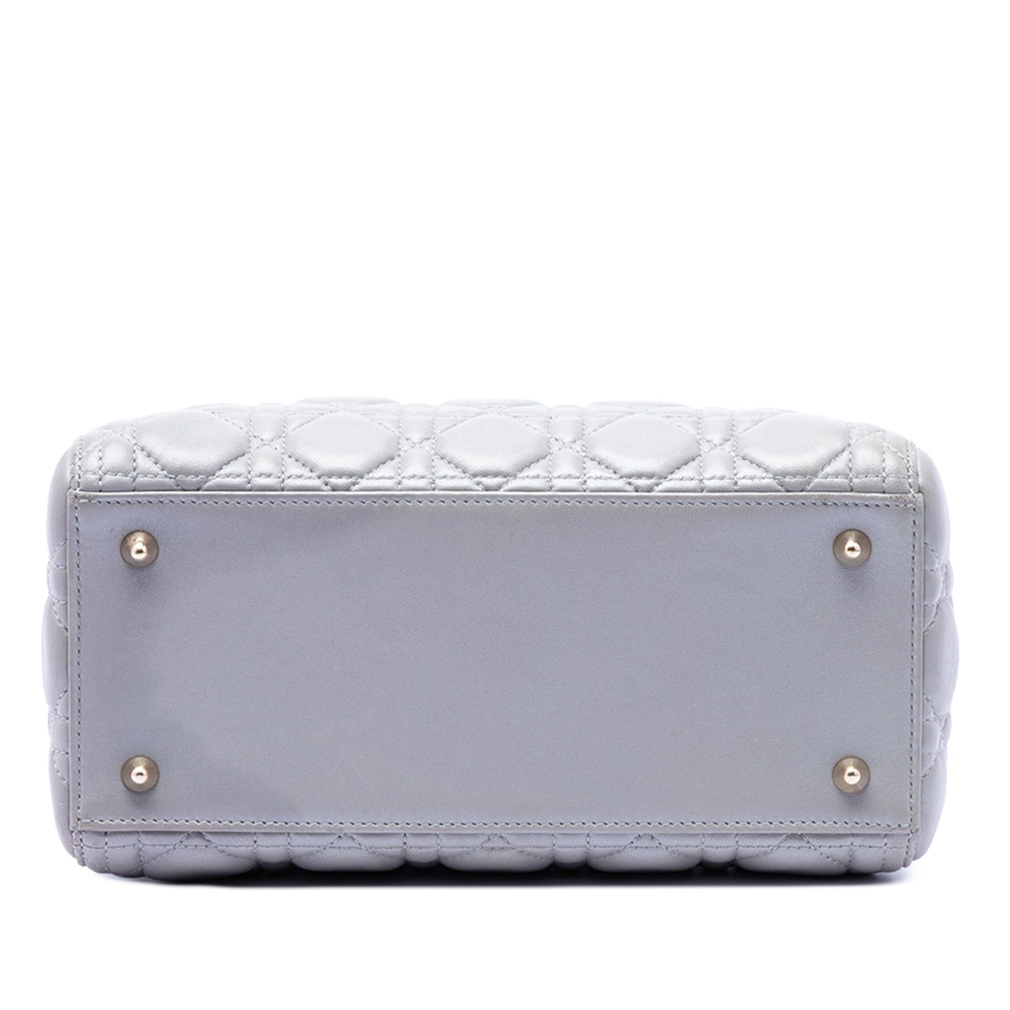 Dior Medium Pearlescent Lambskin Cannage Lady Dior Size ONE SIZE - 3 Thumbnail